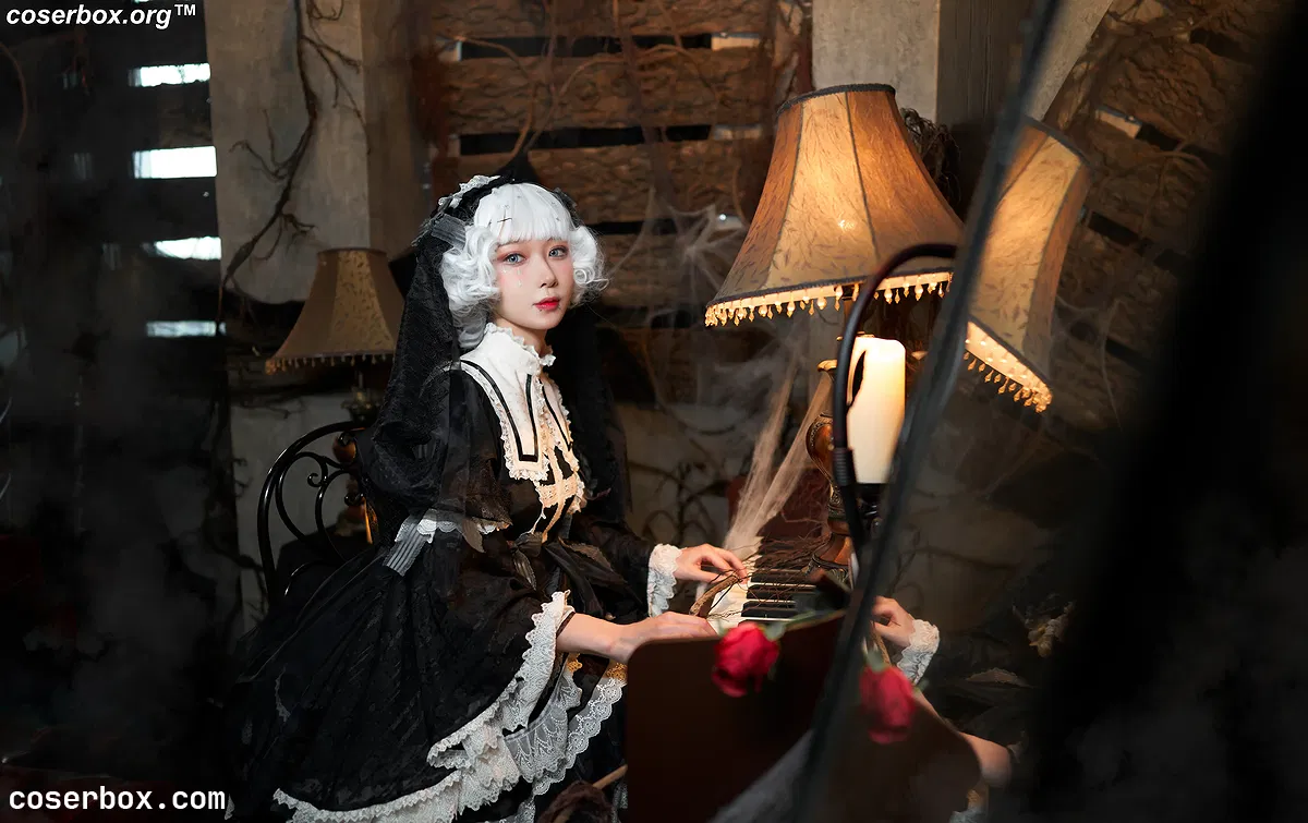 阿包也是兔娘 NO.002 小裙子 夜之钢琴曲 - 1