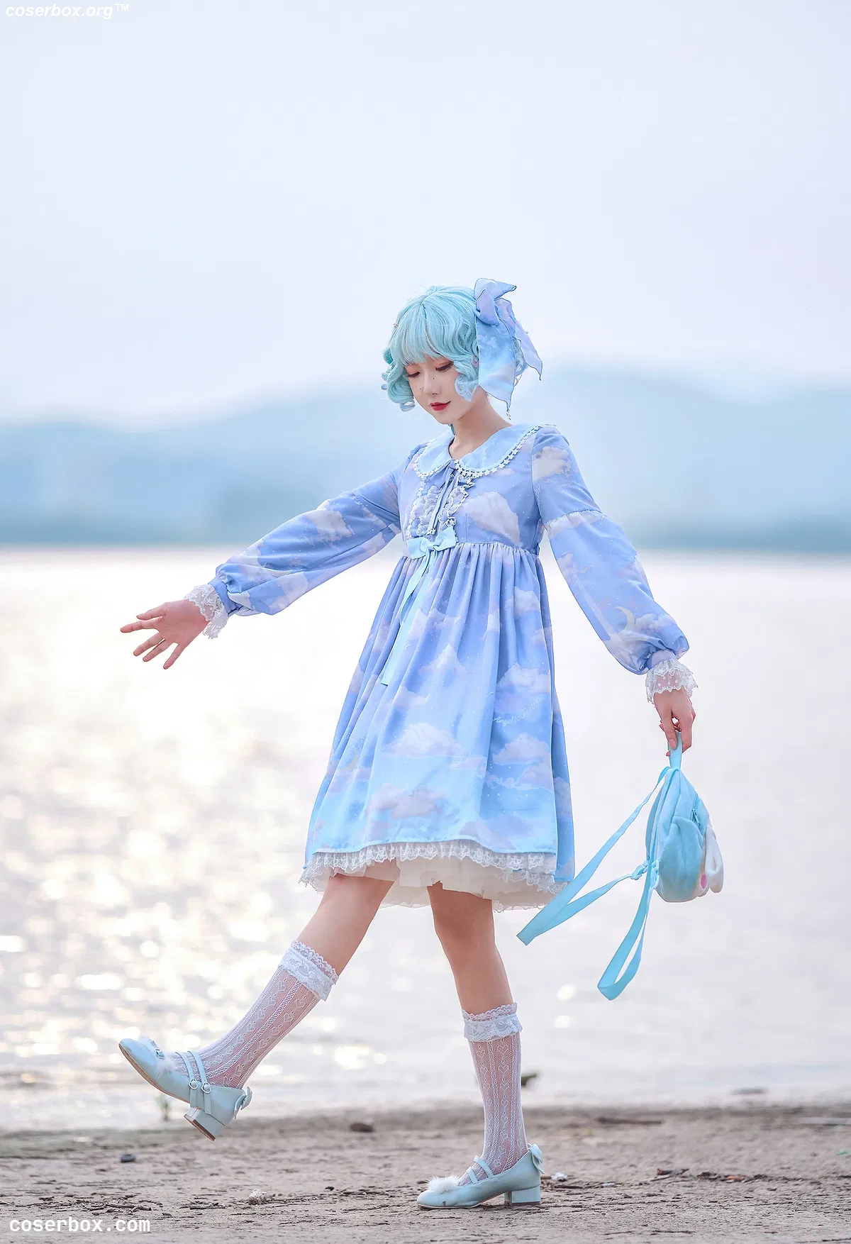 阿包也是兔娘 NO.011 lolita蓝裙 - 1