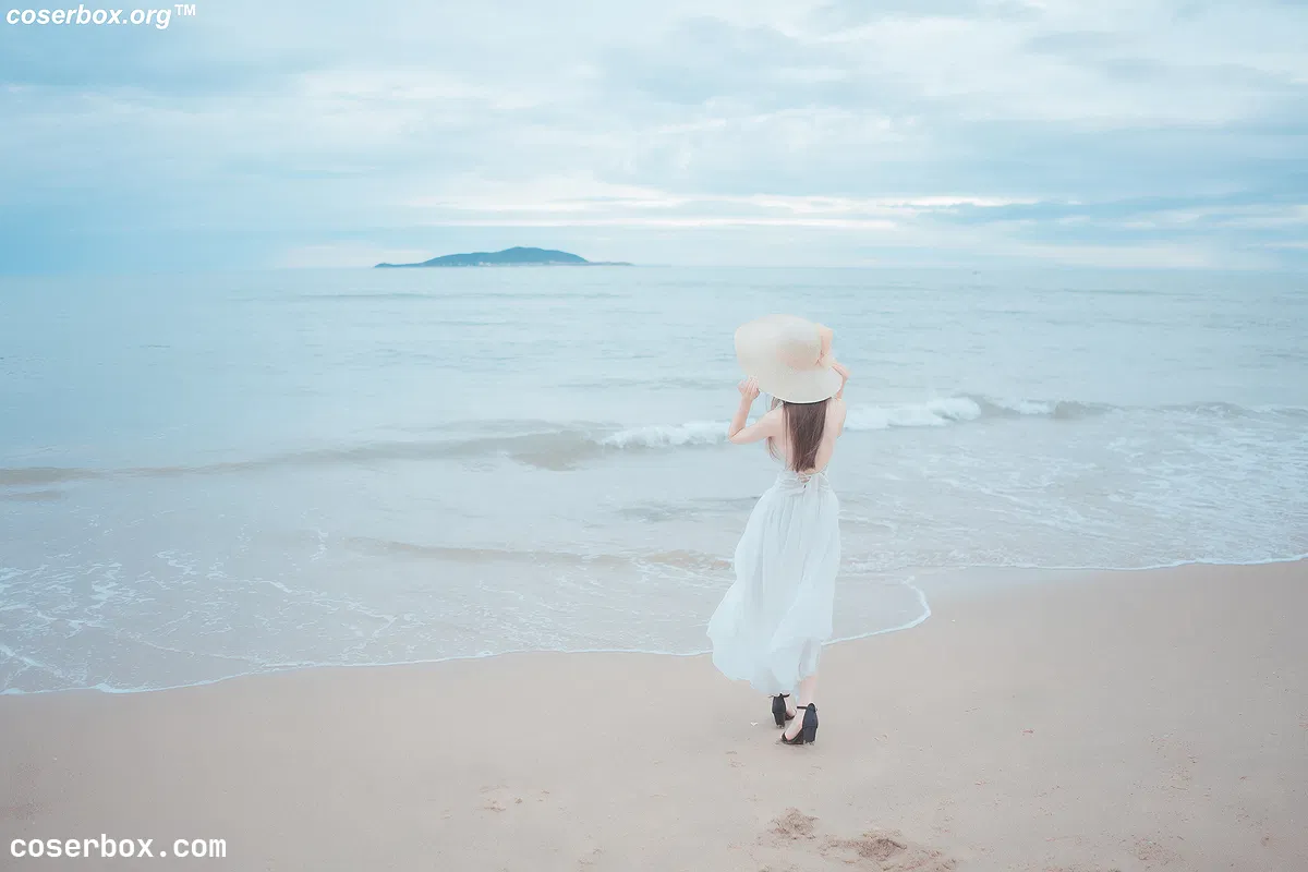 爱老师 NO.029 海岸 白裙 - 1