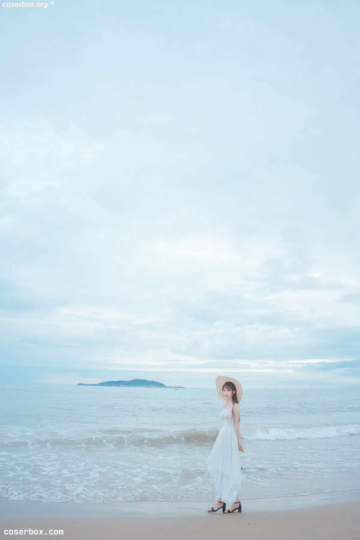 爱老师 NO.029 海岸 白裙 - 2