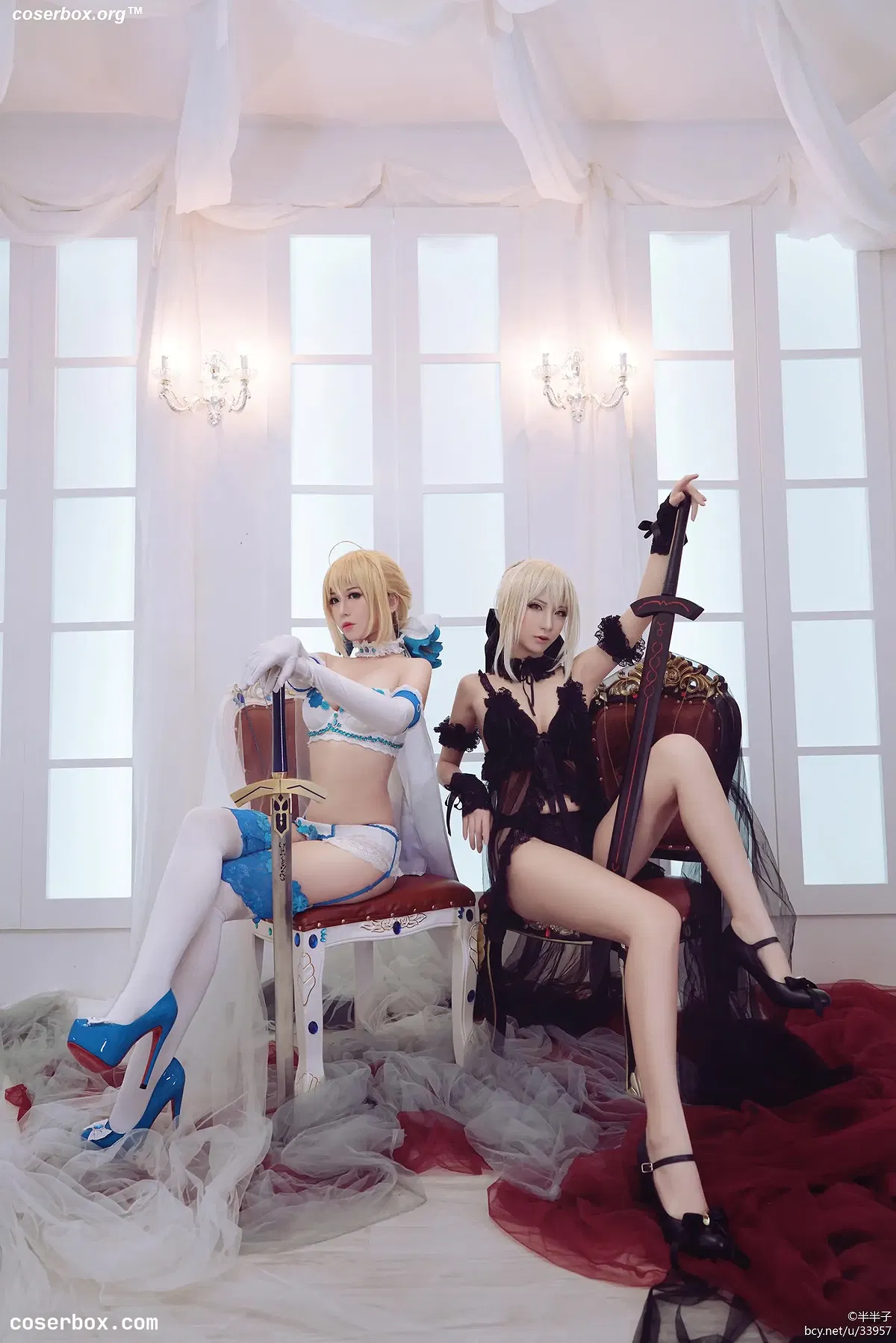 半半子 NO.024 黑化Saber - 1