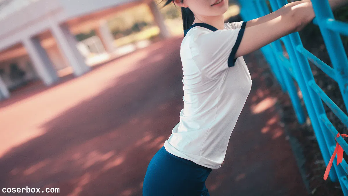 沧霁桔梗 NO.006 黑丝体操服 - 1