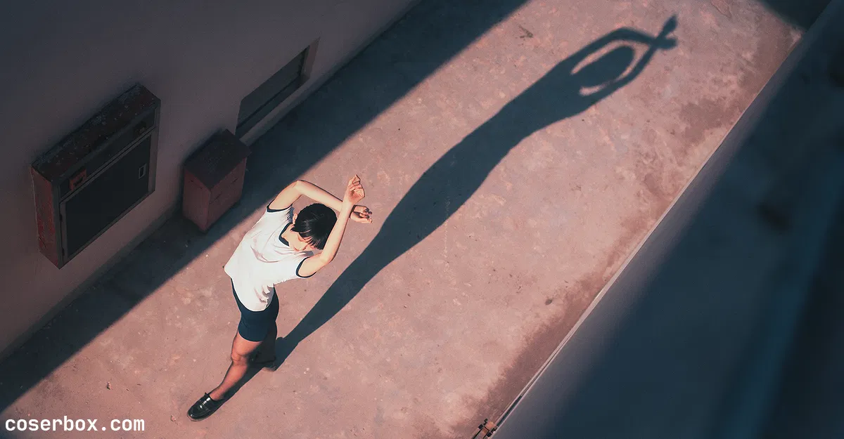 沧霁桔梗 NO.006 黑丝体操服 - 2