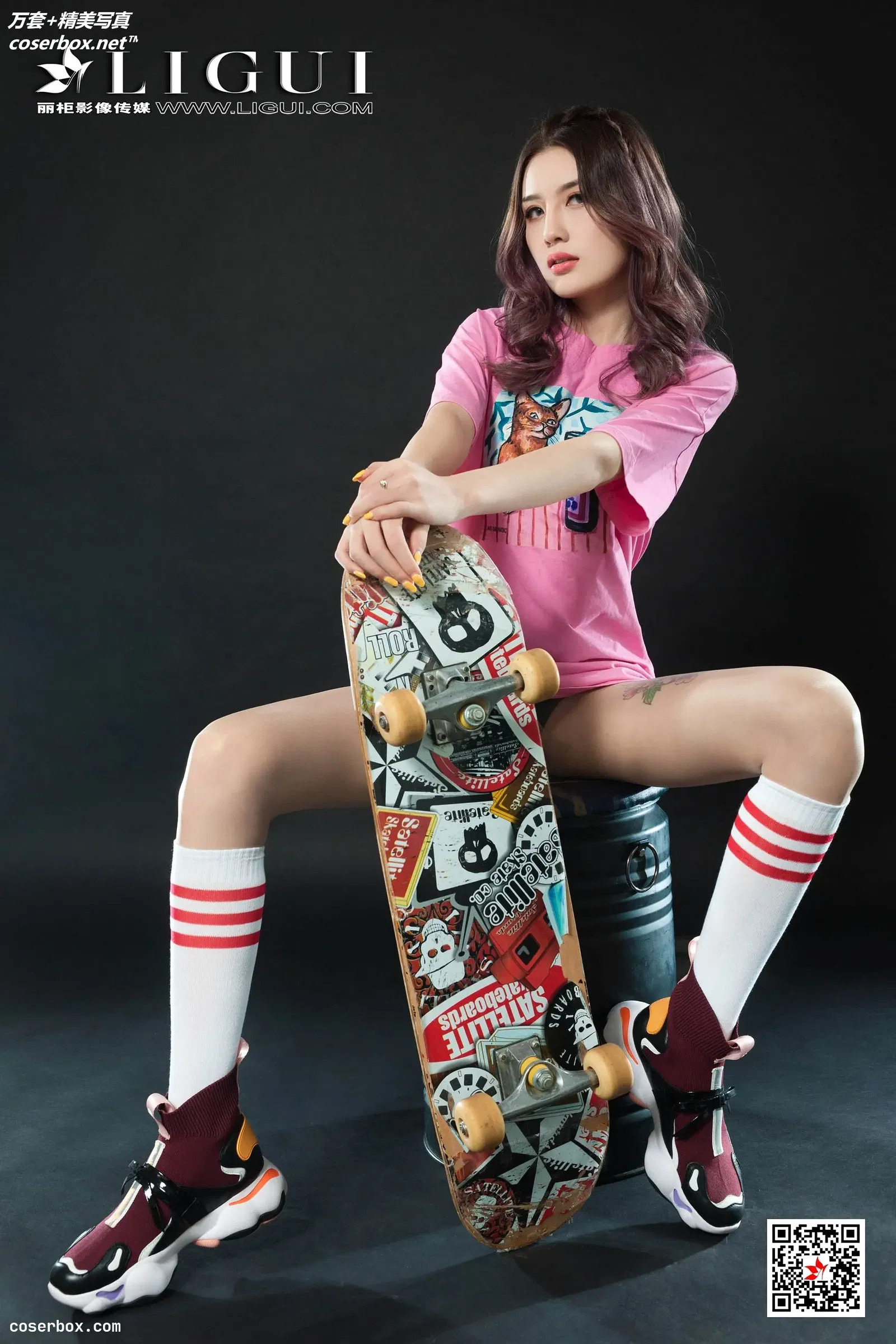 [Ligui丽柜] 2020.10.14 NO.746《滑板女郎》甜甜 [67P129MB]