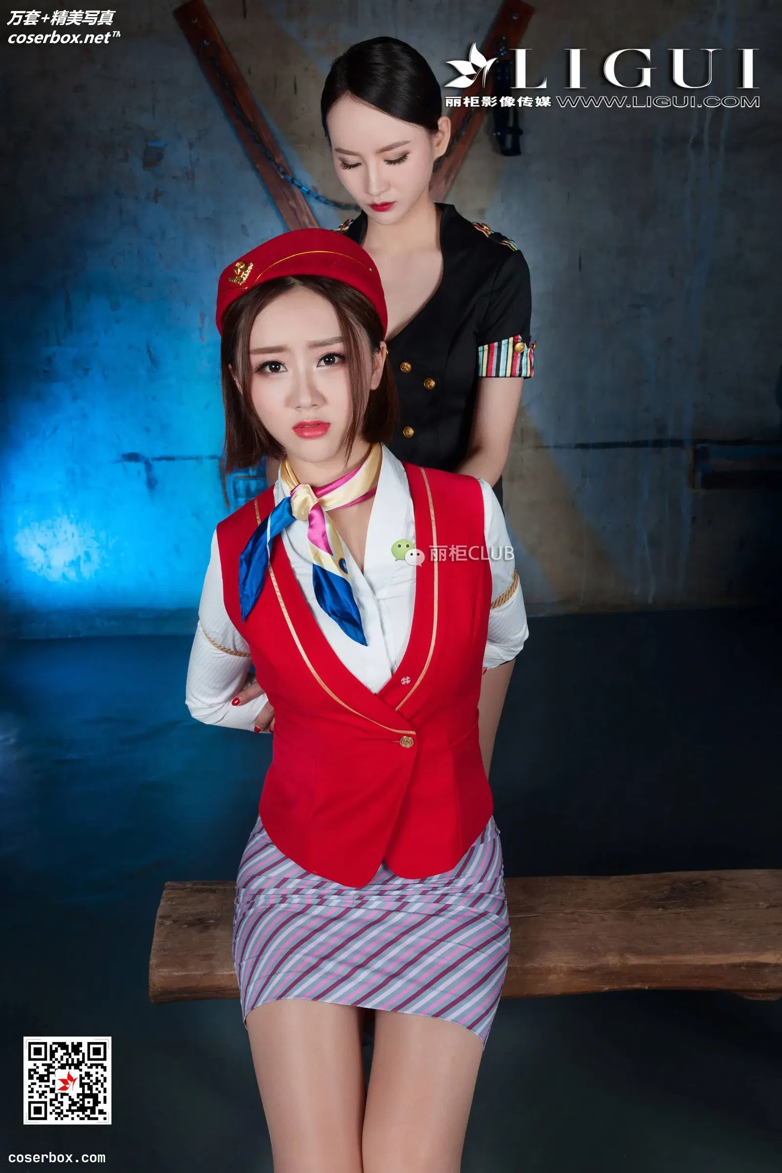 [Ligui丽柜] 2018.06.27 NO.221 网络丽人 Model Amy&然然[70P-29M]