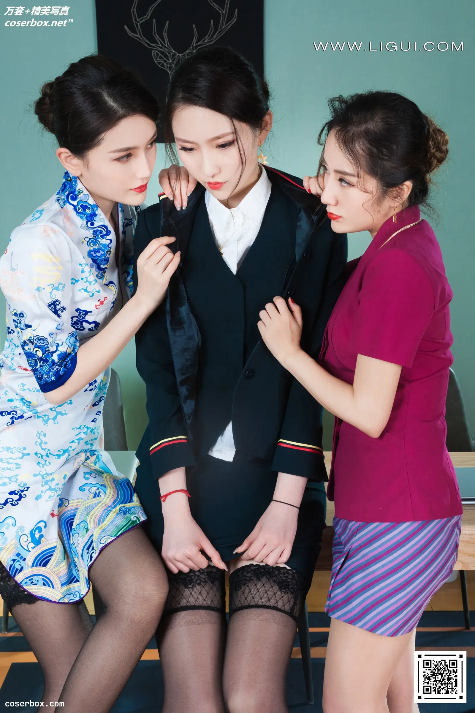 [Ligui丽柜] 2022.05.02 NO.972 Model《三生三丝》阳阳&安娜&汐汐 [80P-107MB]