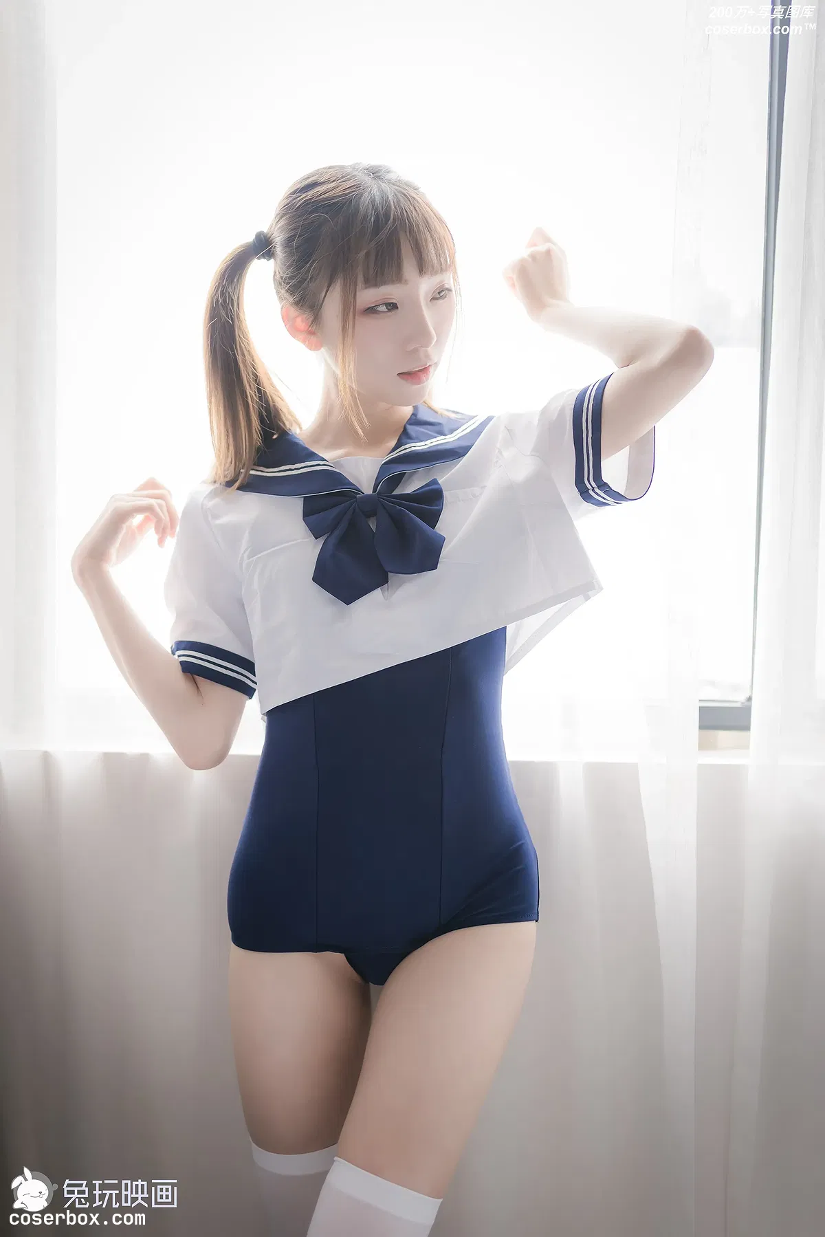 兔玩映画 夏日泳装 Vol.023 泳装JK [43P-170MB] - 2