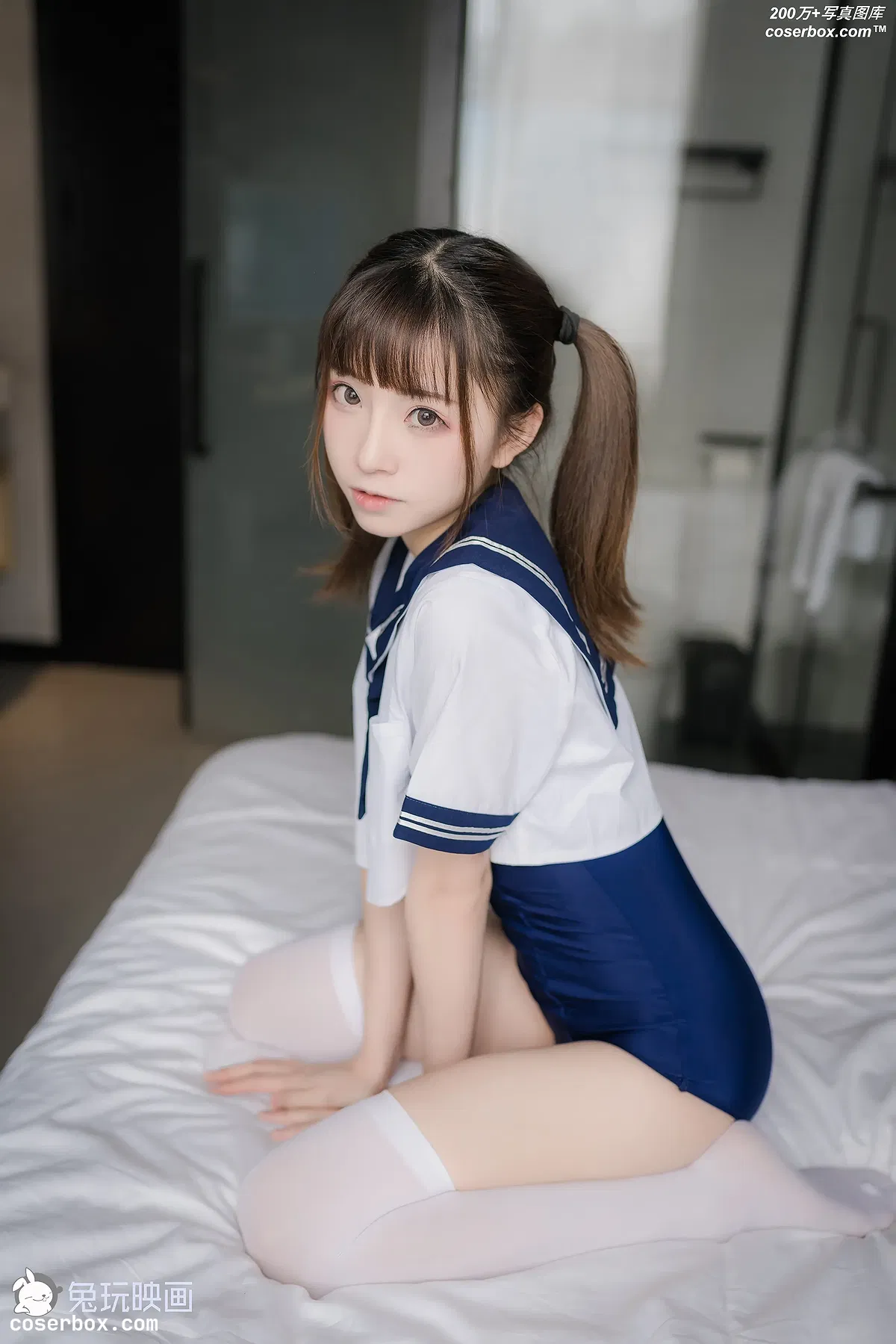 兔玩映画 夏日泳装 Vol.023 泳装JK [43P-170MB] - 1