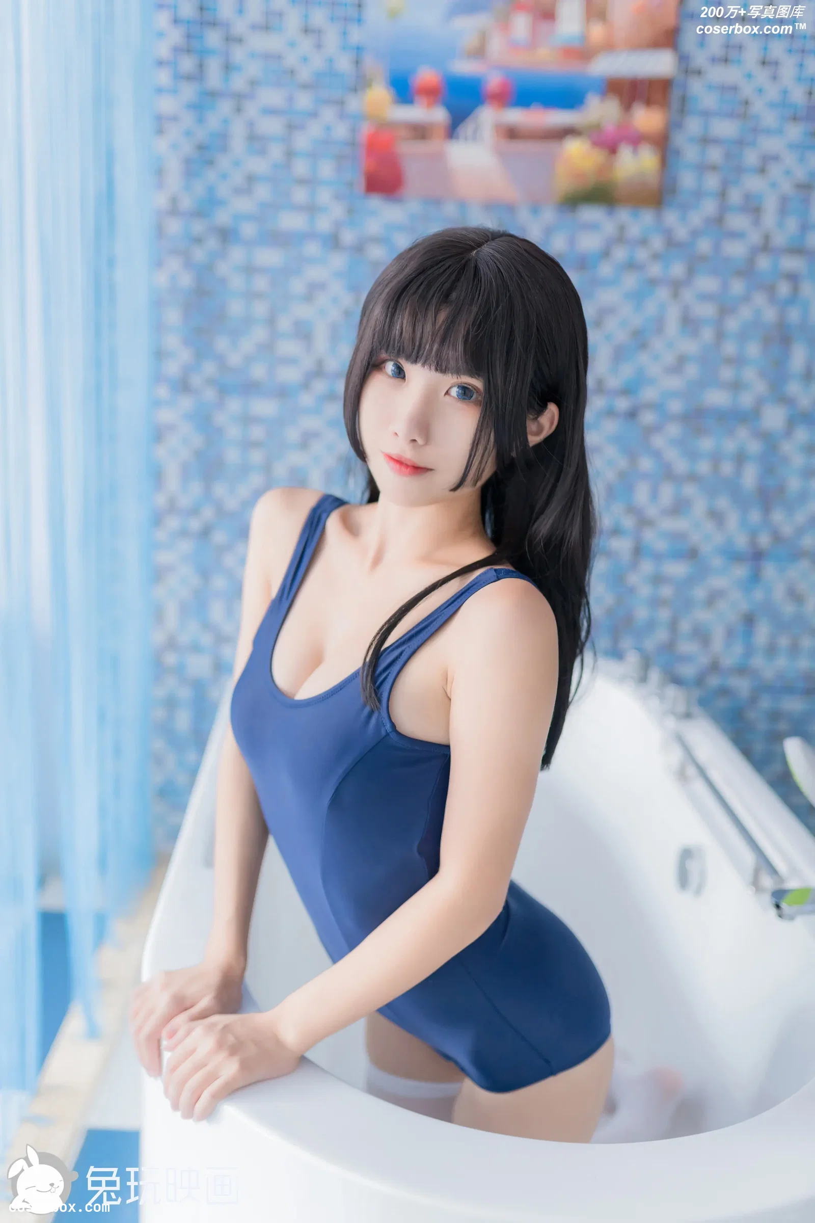 兔玩映画 夏日泳装 Vol.007 白浴缸 [40P-208MB]