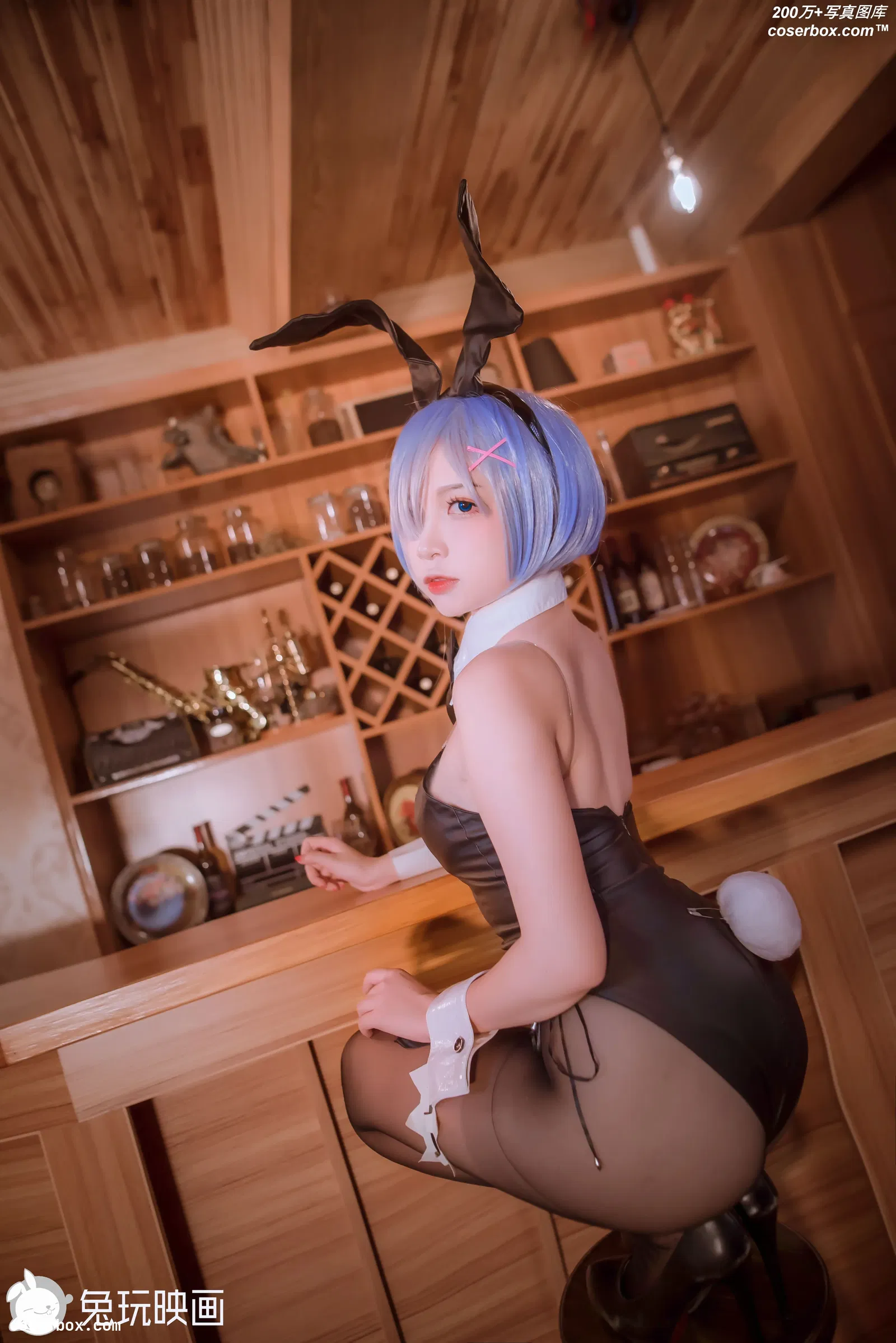 C42.006 雷姆白裙和兔女郎 [42P-184MB]