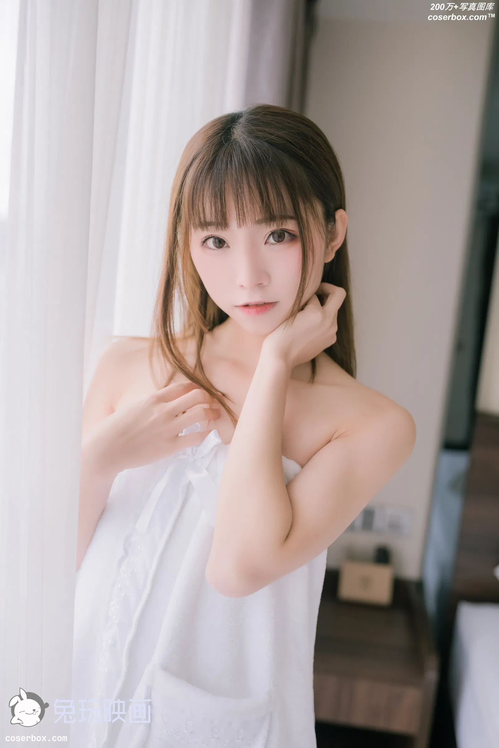 兔玩映画 VOL.018 纯白浴巾 [44P-280MB]