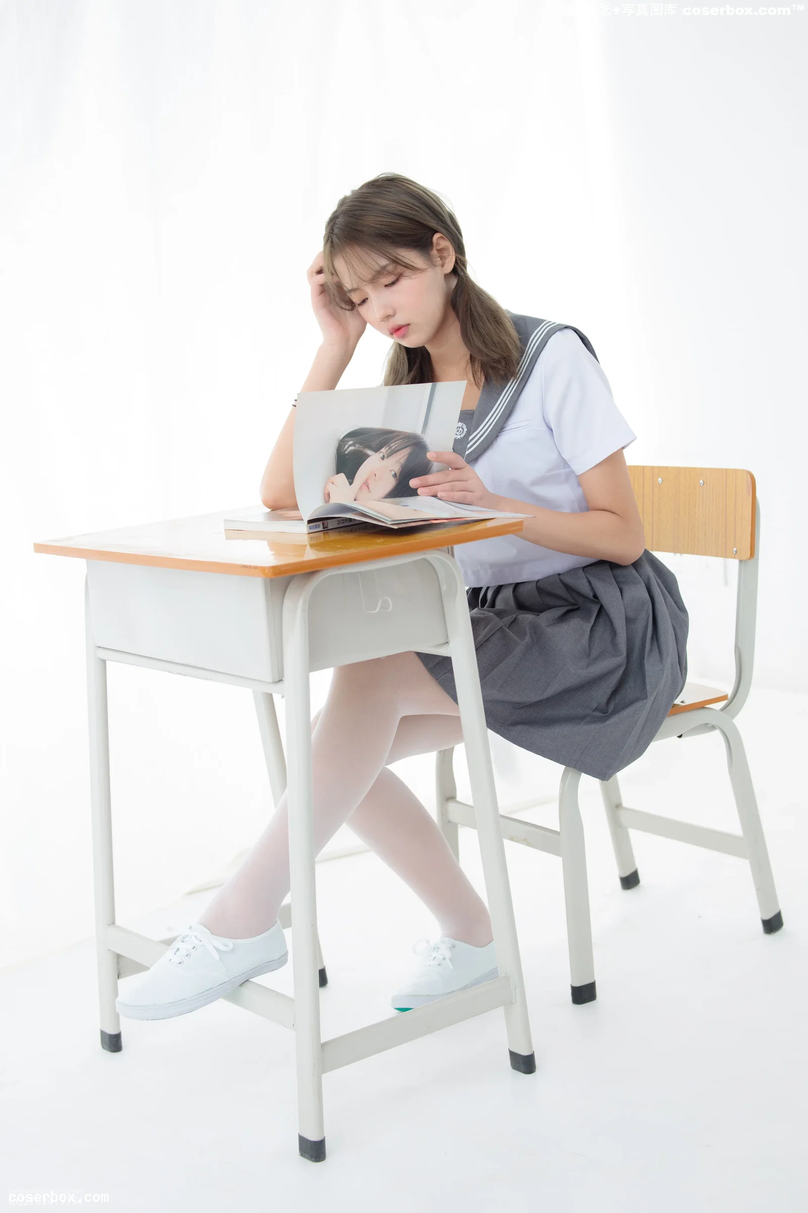 森萝财团 JKFUN-039 白丝网鞋合辑-1