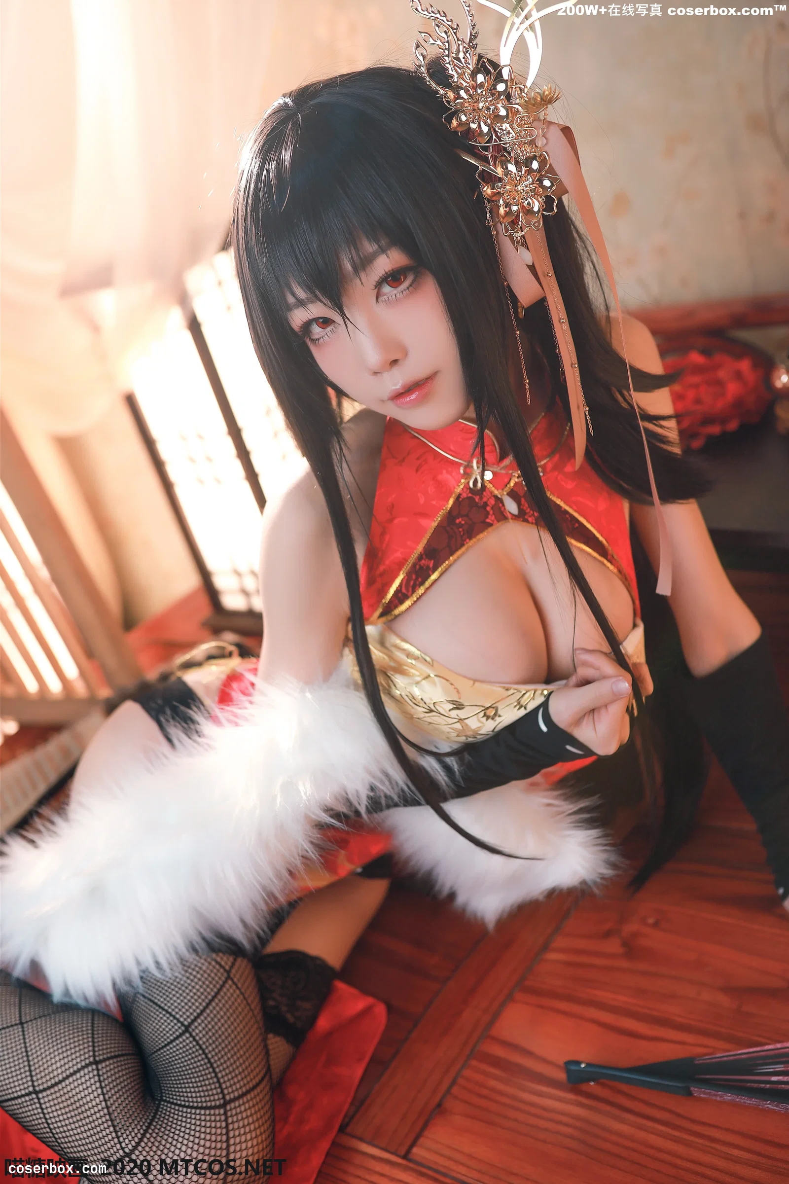 喵糖映画 HML.004 水淼大凤旗袍