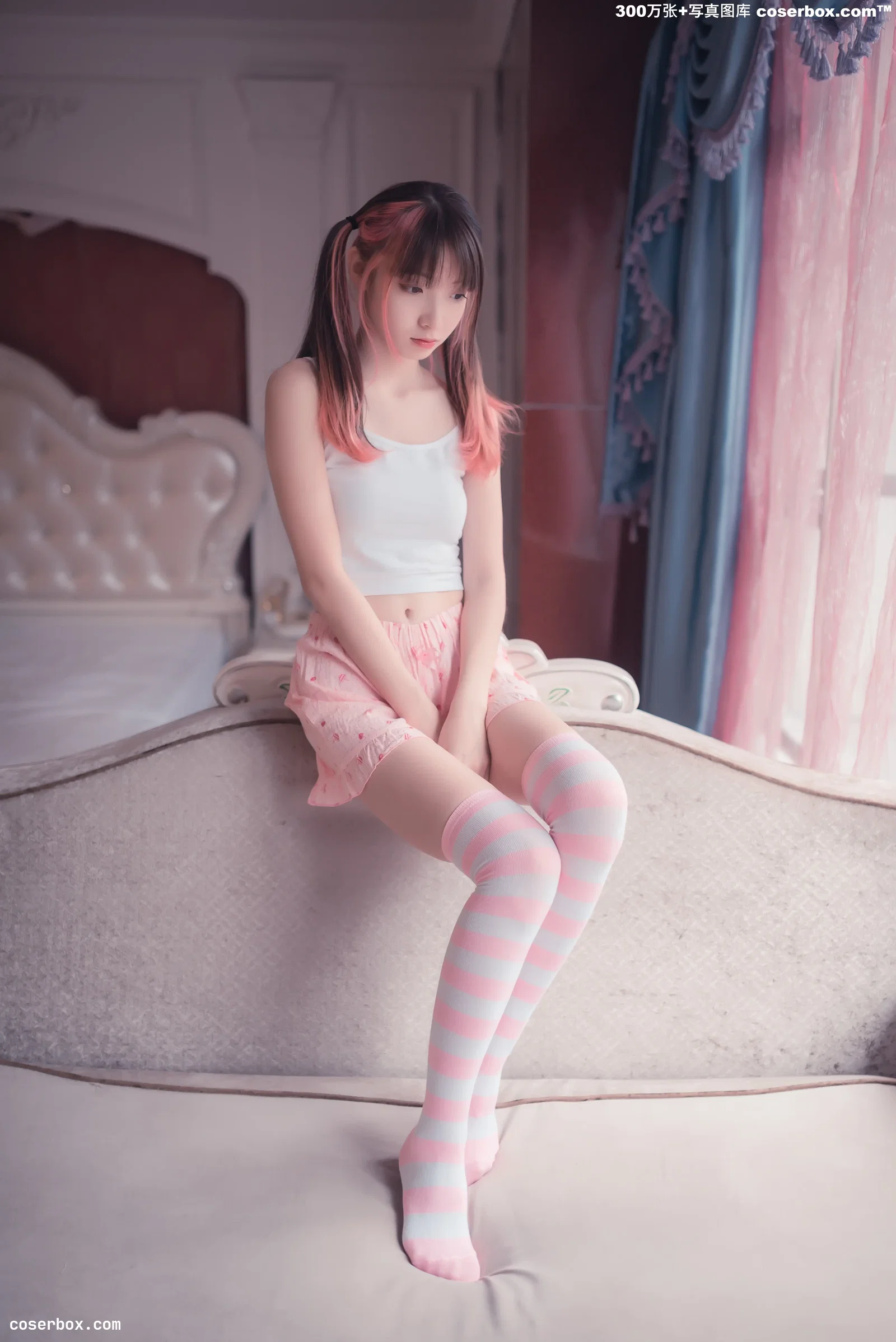 喵糖映画 VOL.266 粉色夏日 [50P-218MB]