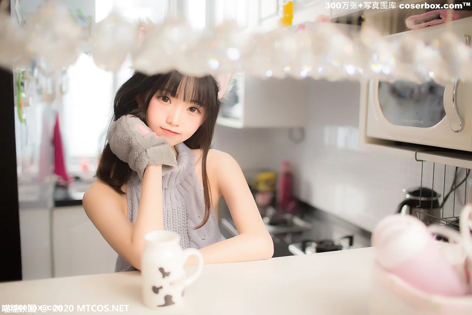 喵糖映画 VOL.274 萌娘的蓝色毛衣 [34P-487MB]