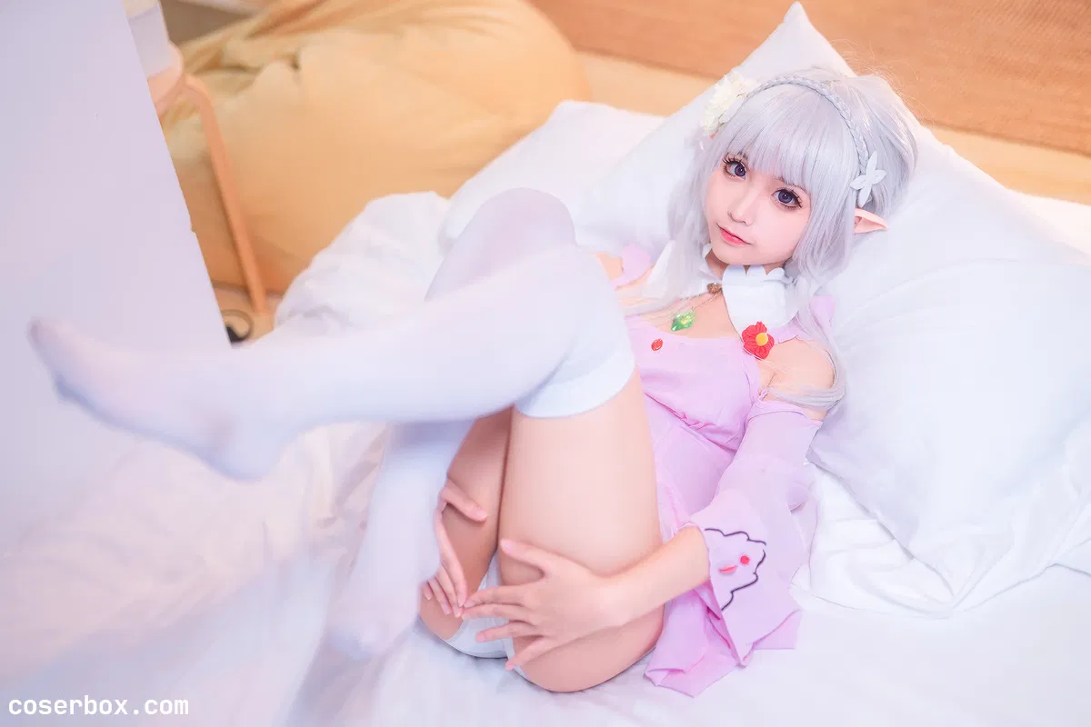 蠢沫沫 NO.013 粉睡衣 - 1