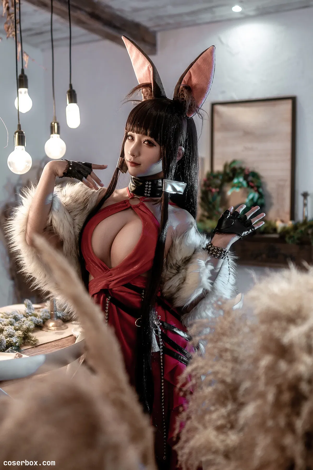 蠢沫沫 NO.213 Akagi Ruby-Laced Beauty 赤木红宝石蕾丝美人 - 2