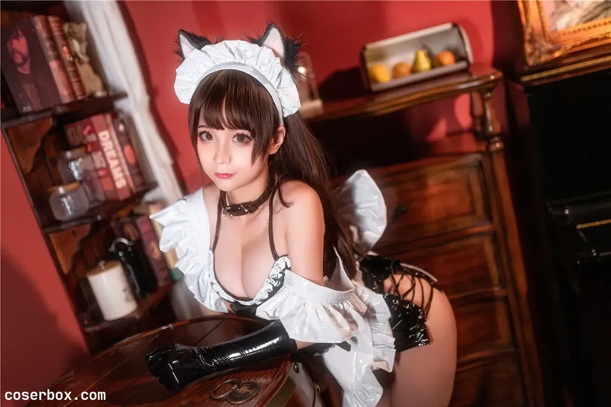 蠢沫沫 NO.092 漆皮女仆 - 1