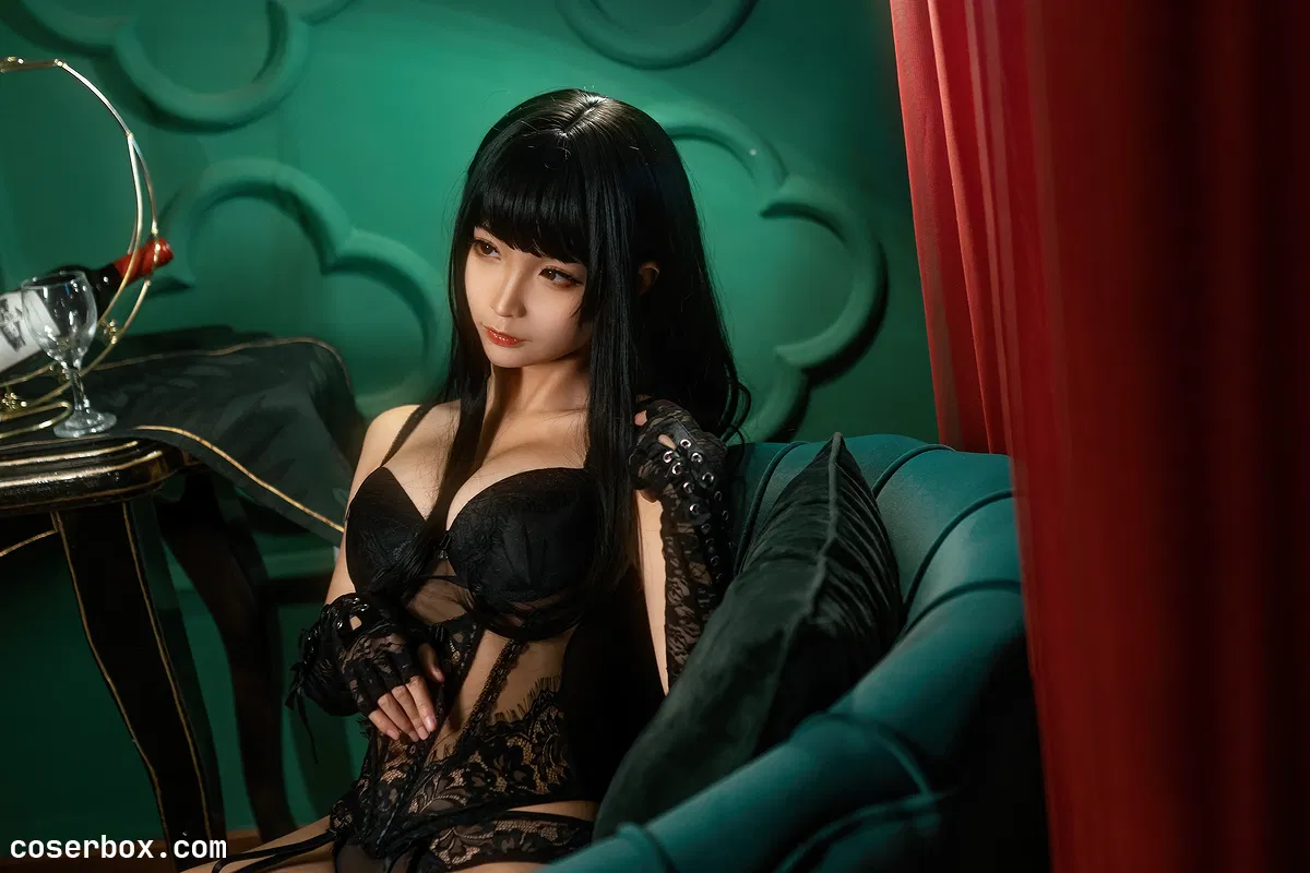 蠢沫沫 NO.158 沫沫真爱版（部分存疑）黑内衣 - 1