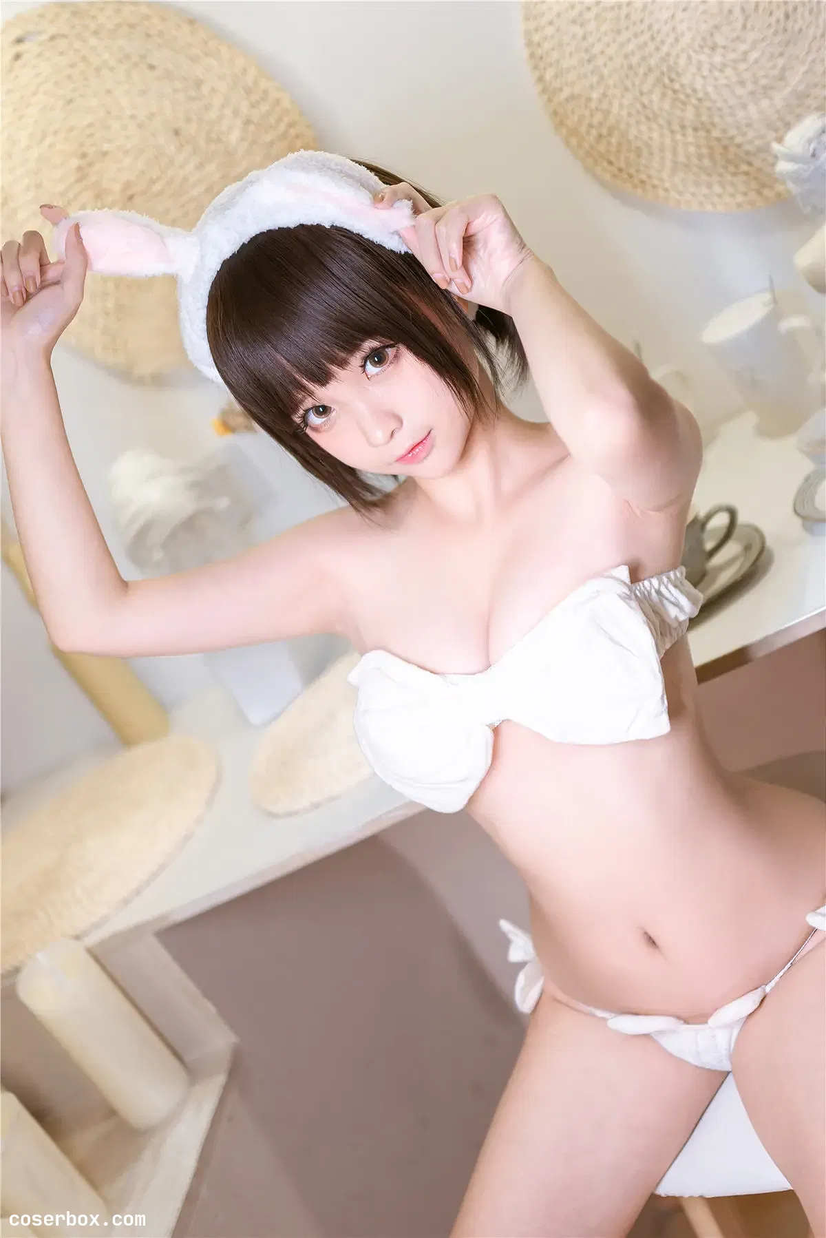 蠢沫沫 NO.095 蝴蝶结内衣 - 1