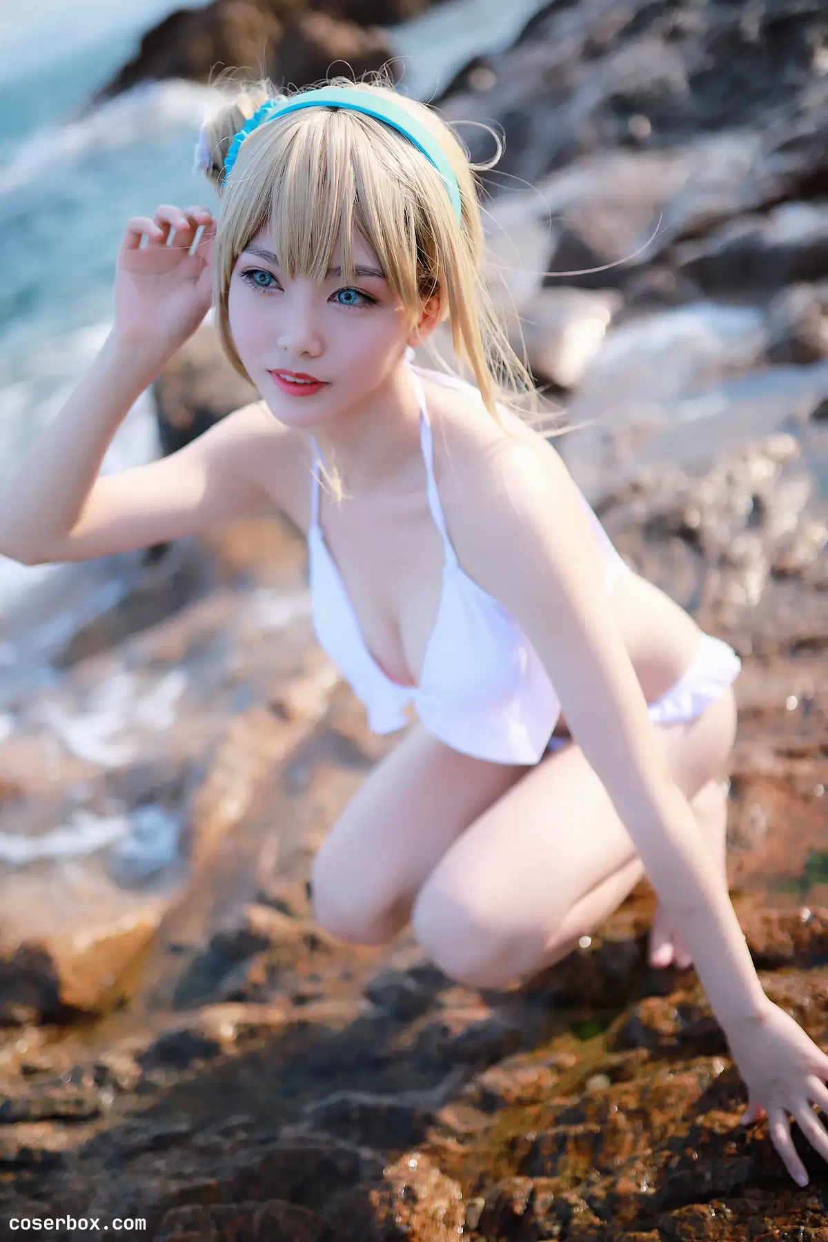 抖娘-利世 NO.045 海边索米 - 1