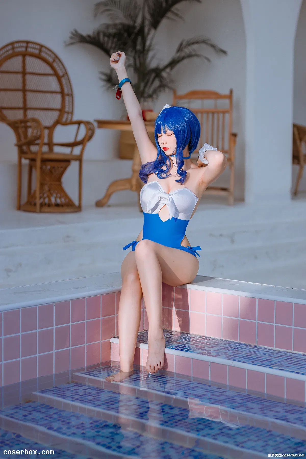 二佐Nisa NO.127 碧蓝圣路易斯泳装 - 2