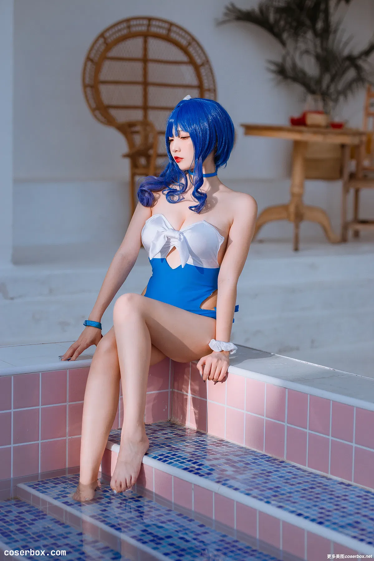 二佐Nisa NO.127 碧蓝圣路易斯泳装 - 1