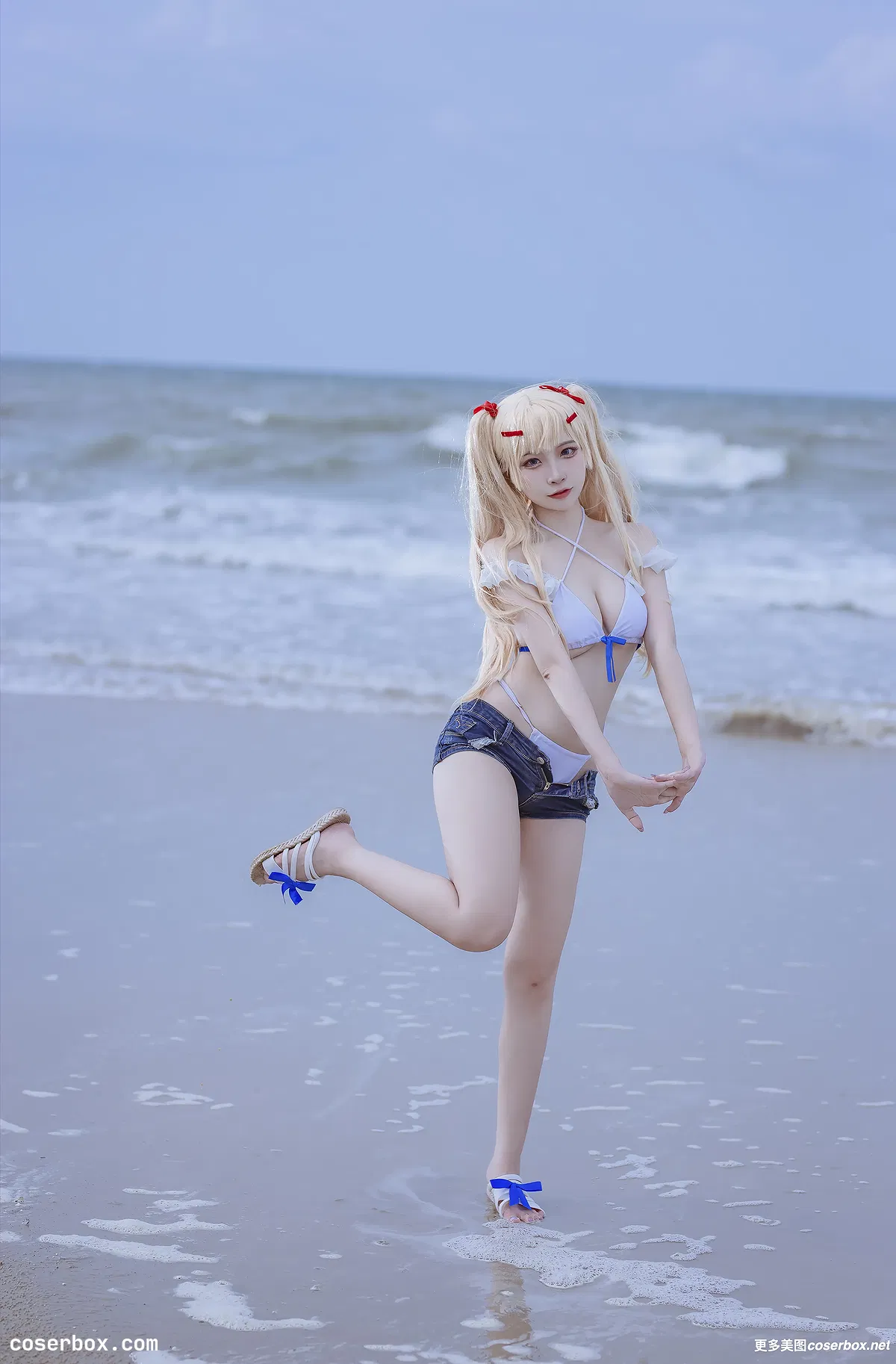 二佐Nisa NO.130 碧蓝苏塞克斯泳装 - 1