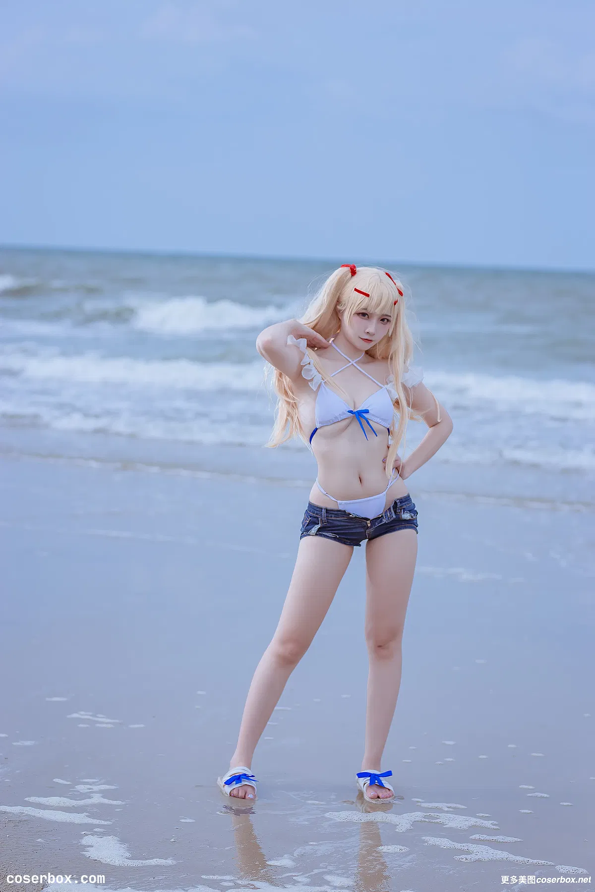 二佐Nisa NO.130 碧蓝苏塞克斯泳装 - 2