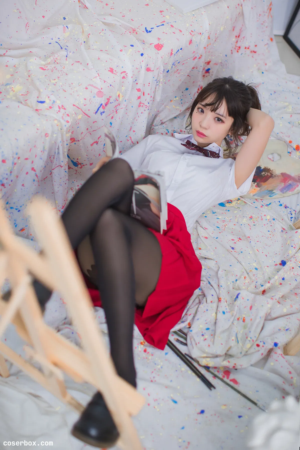 疯猫SS NO.046 黑丝JK少女 - 2