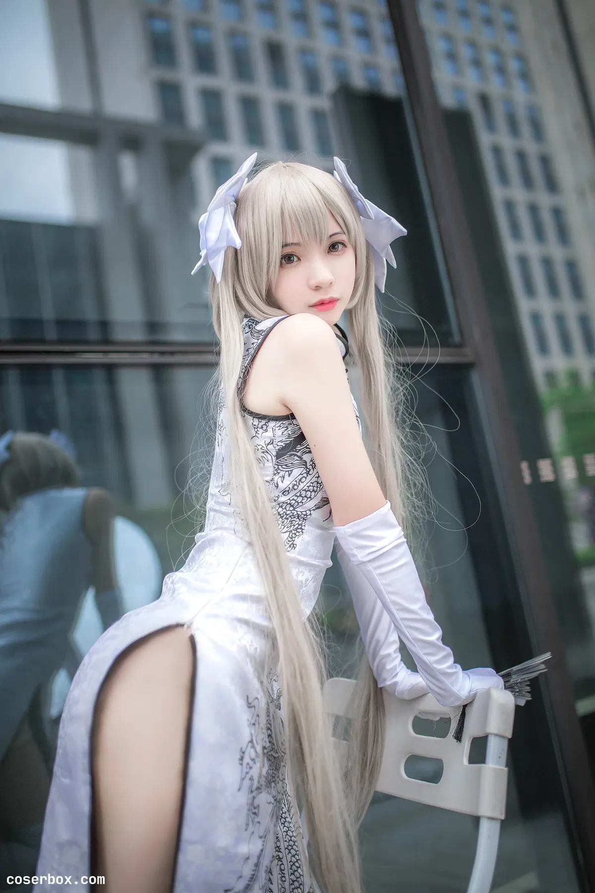 疯猫SS NO.089 穹妹旗袍白 - 1