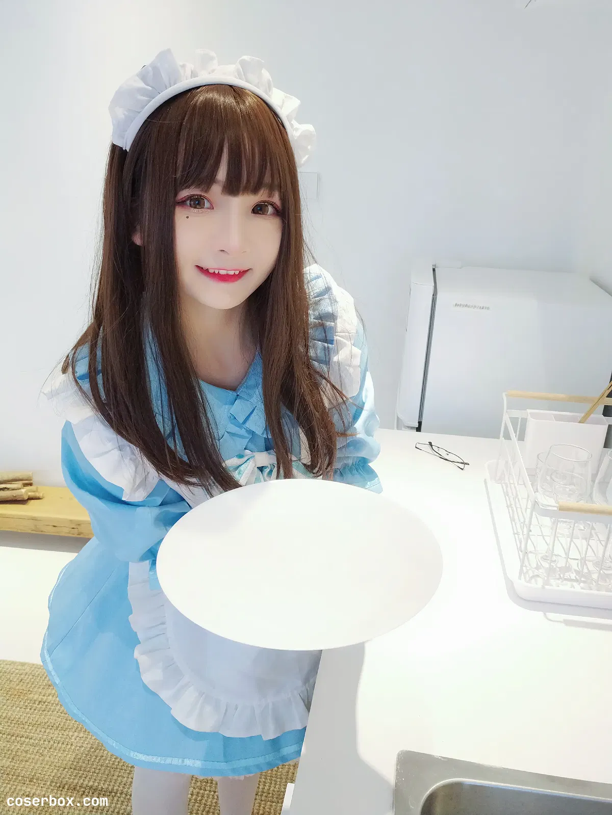 古川kagura NO.022 蓝白女仆 - 2