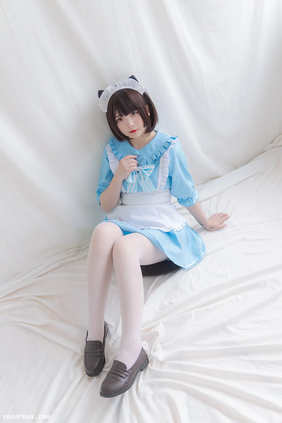 古川kagura NO.023 蓝色小猫女仆 - 2