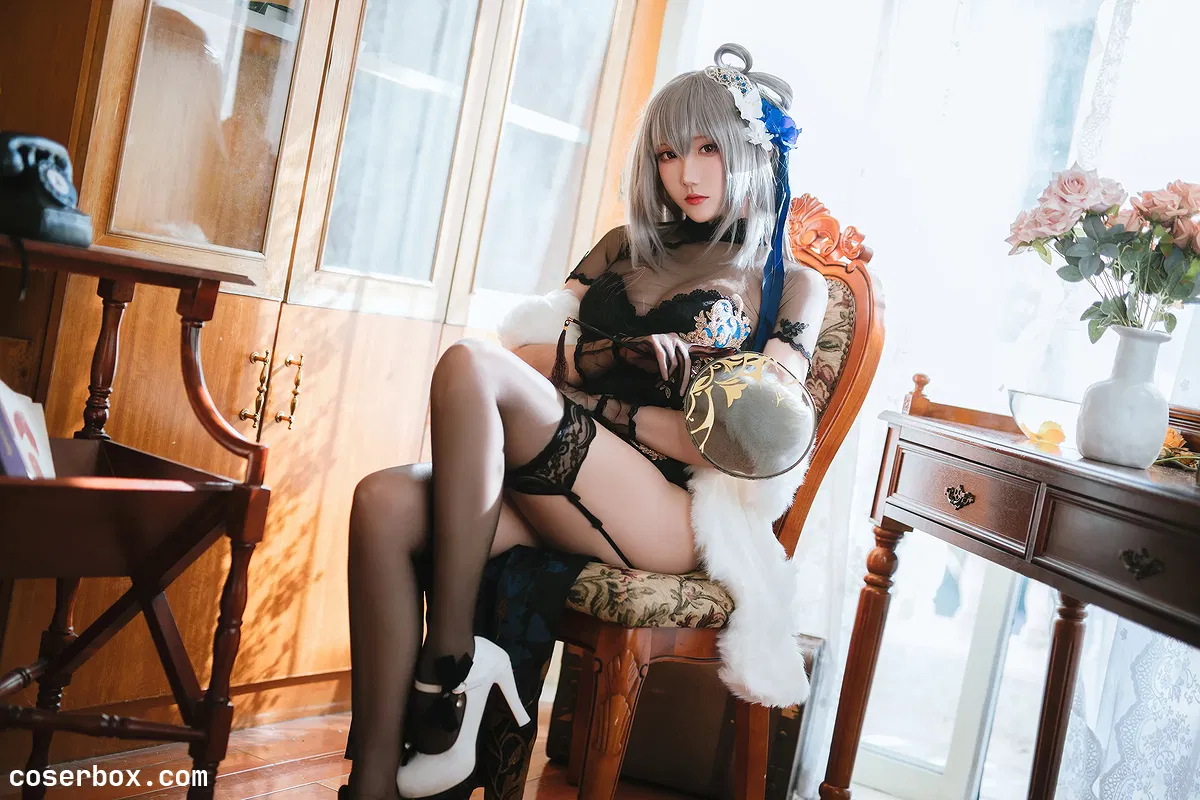 瓜希酱 NO.057 碧蓝航线 路易九世旗袍 - 2