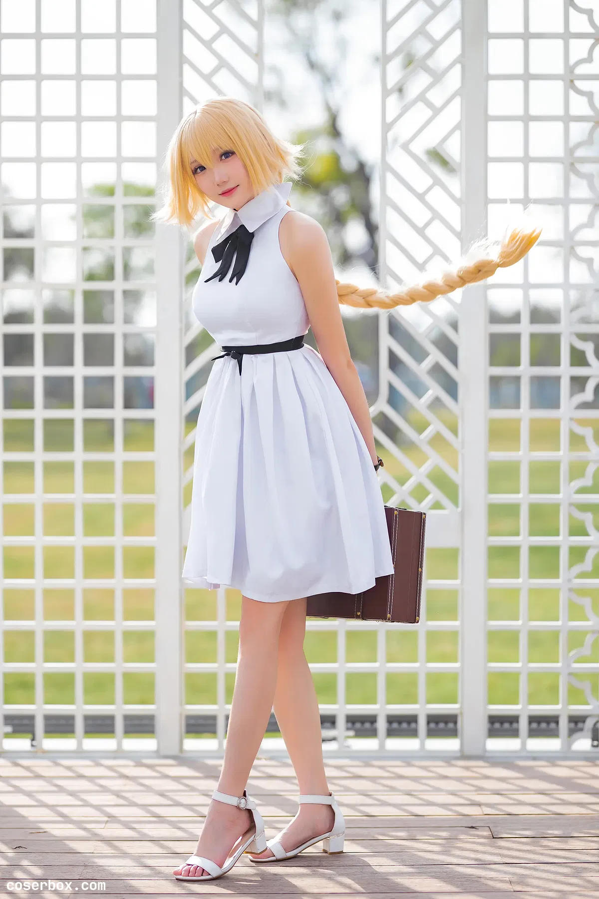 瓜希酱 NO.021 贞德三周年白裙德 - 1