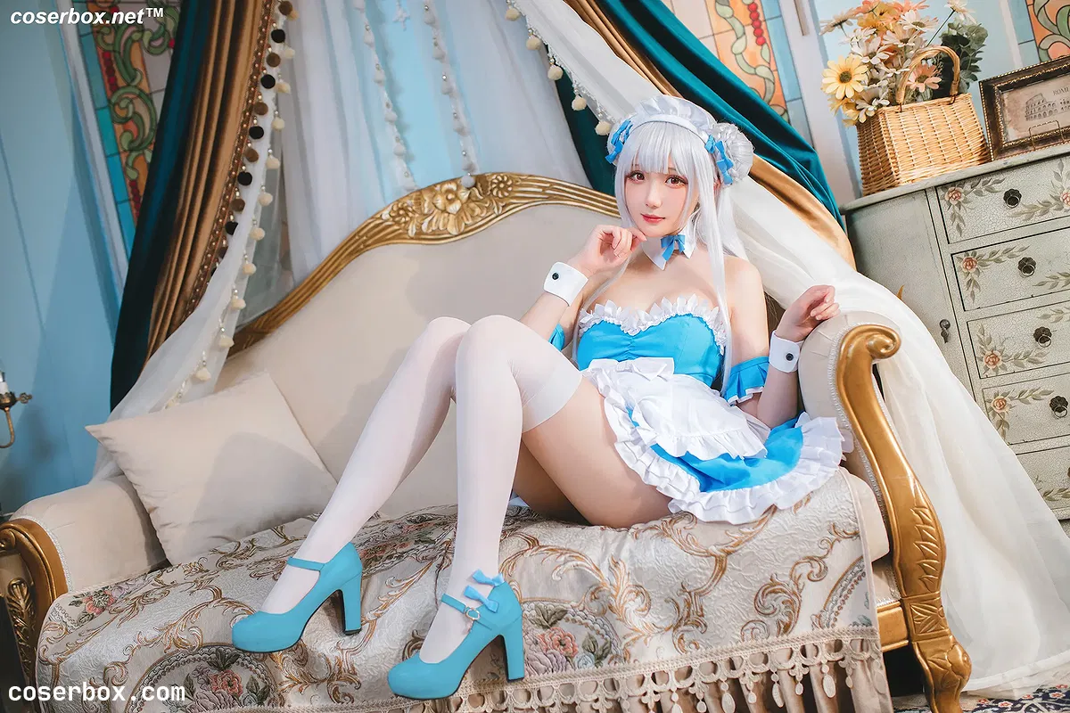 瓜希酱 NO.061 碧蓝航线 小天鹅女仆 - 1