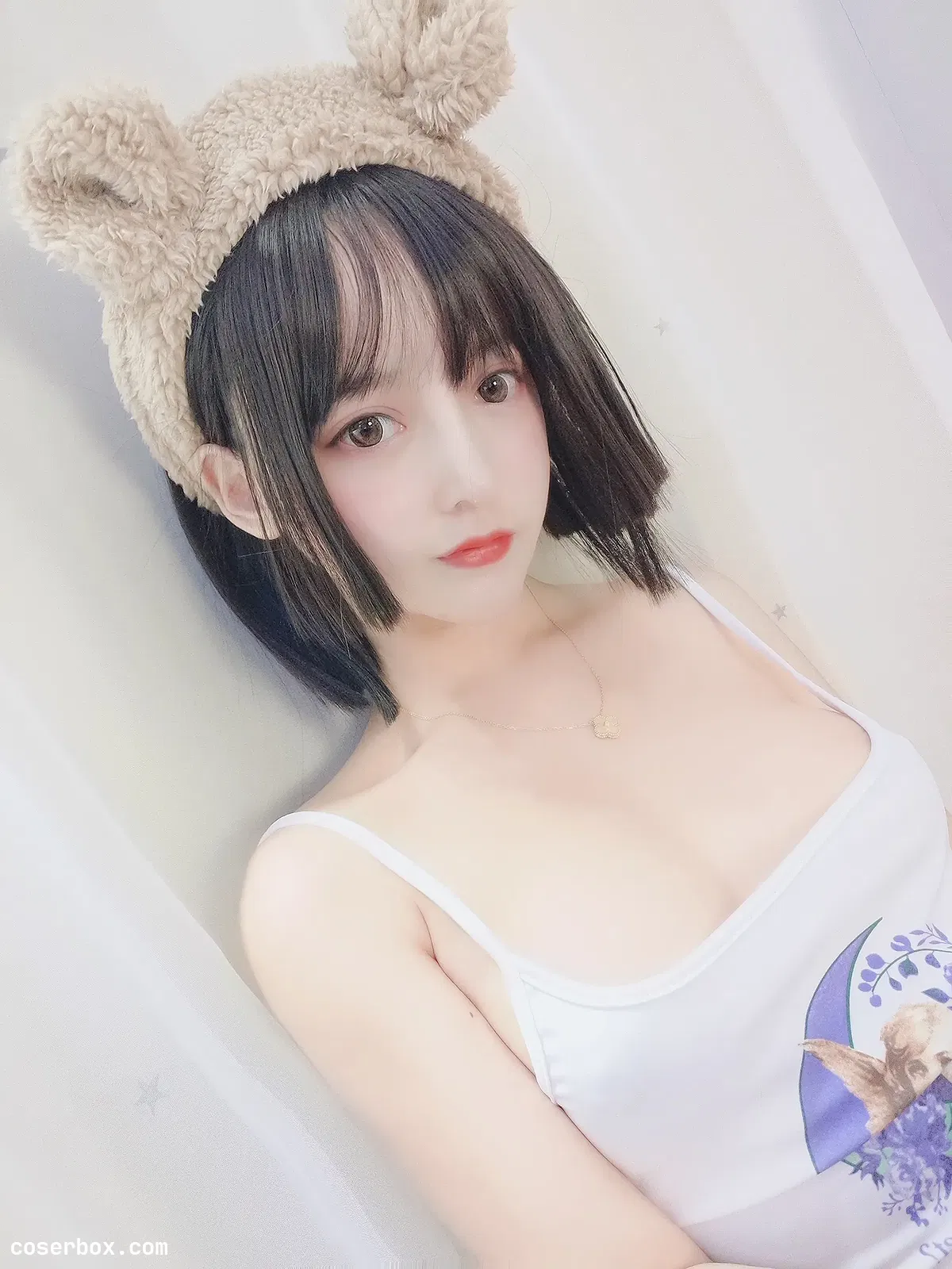  过期米线线喵 NO.022 吊带 白色 - 1