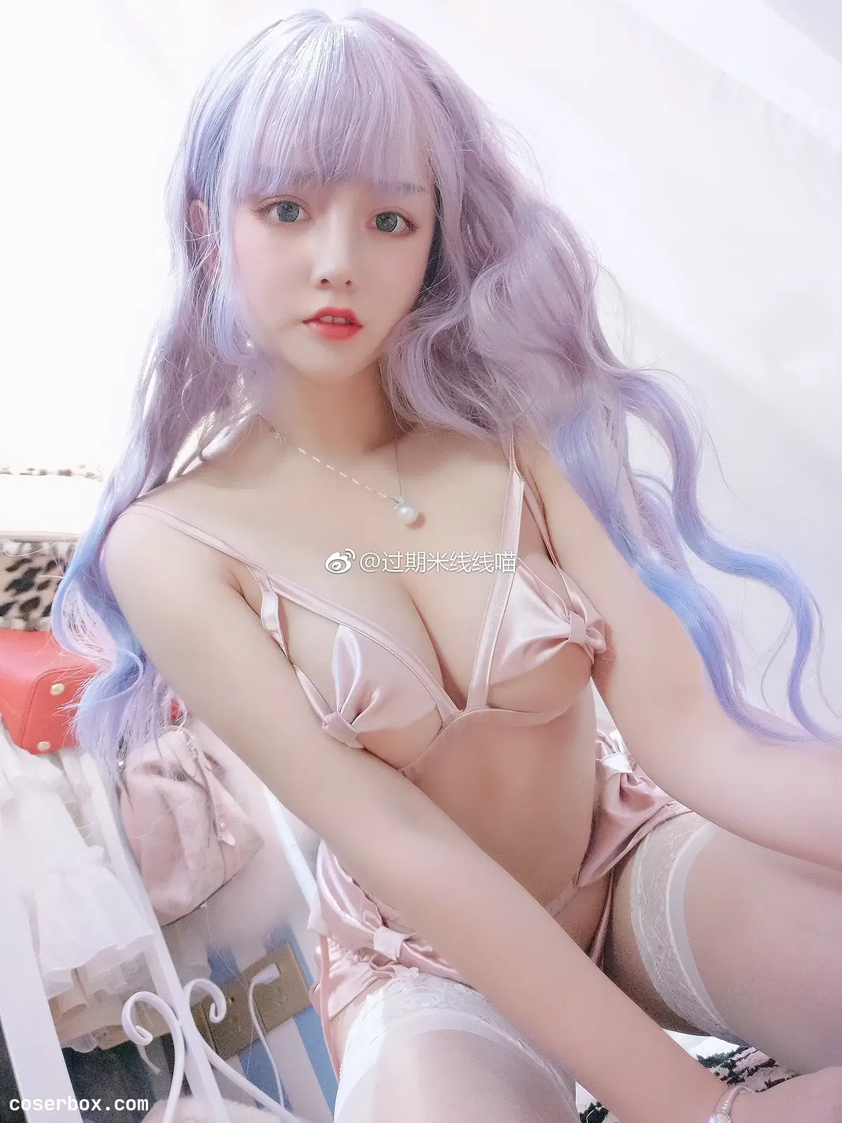  过期米线线喵 NO.031 粉色有动态图 - 2