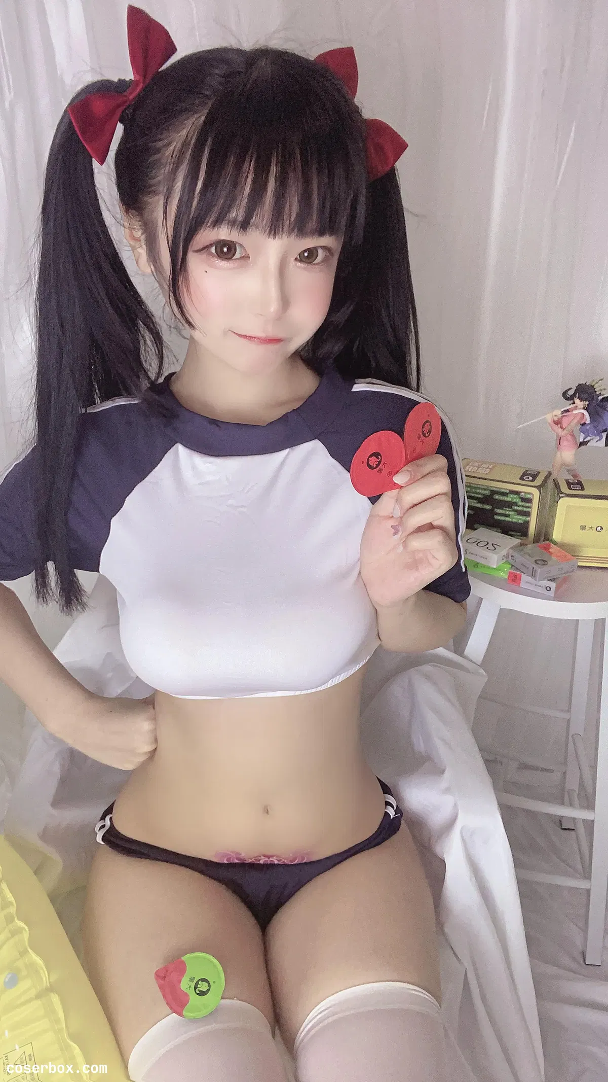 佳佳好难啊  NO.003 蓝色吊带体操服 - 2