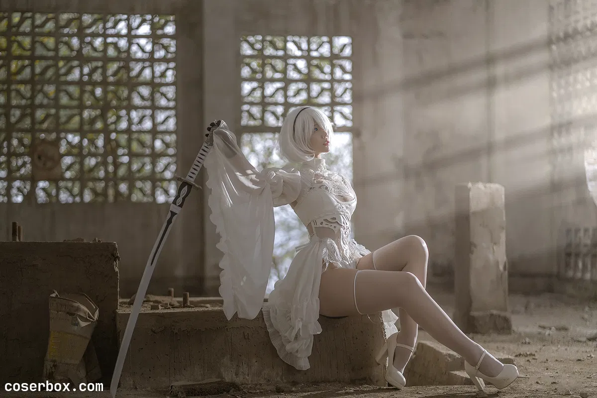 镜酱 NO.002 2B白色婚纱 - 1