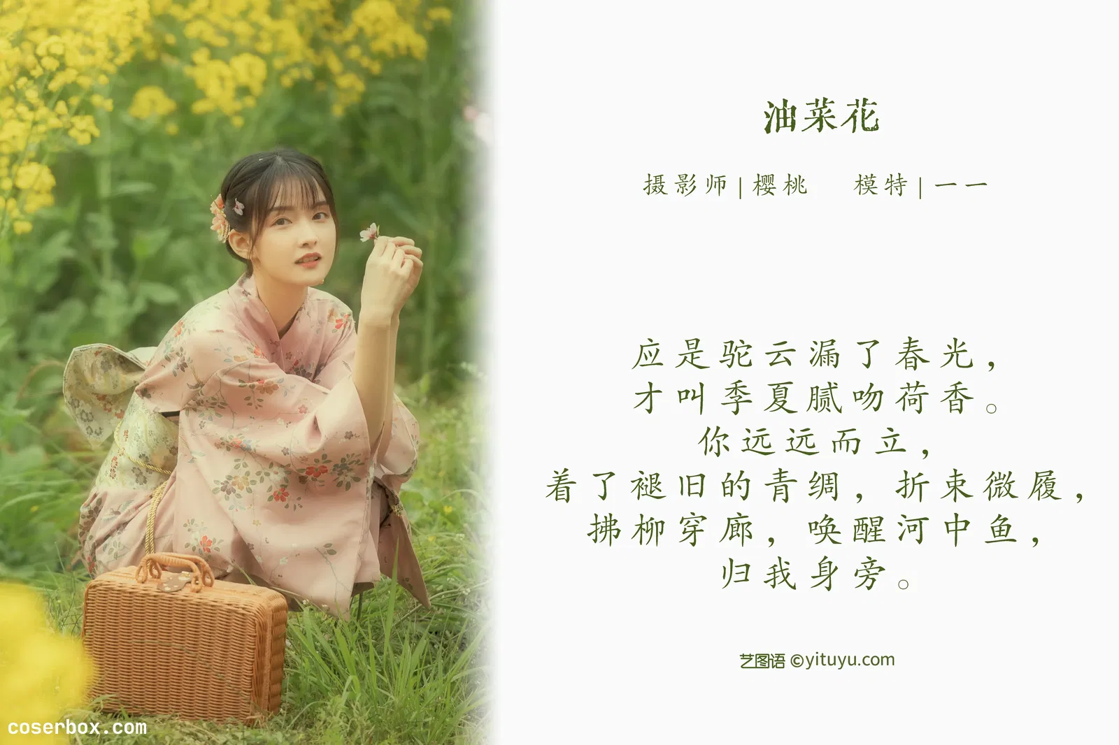 [YITUYU艺图语] 2022.04.27 NO.1117 油菜花 一一 [25P-413MB]