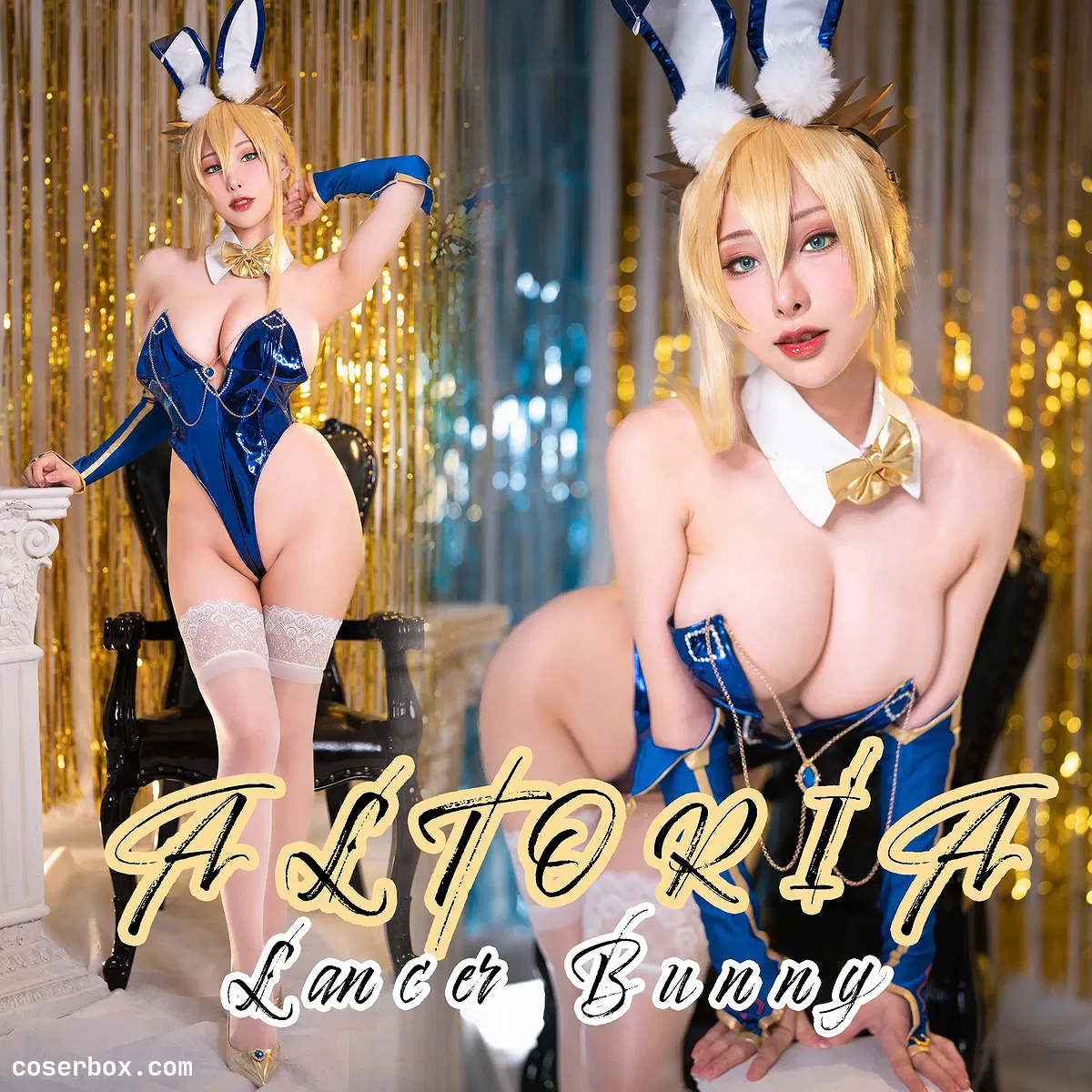 雨波 NO.282 FGO_Altoria lancer_Blue bunny 藍金兔女郎 - 2