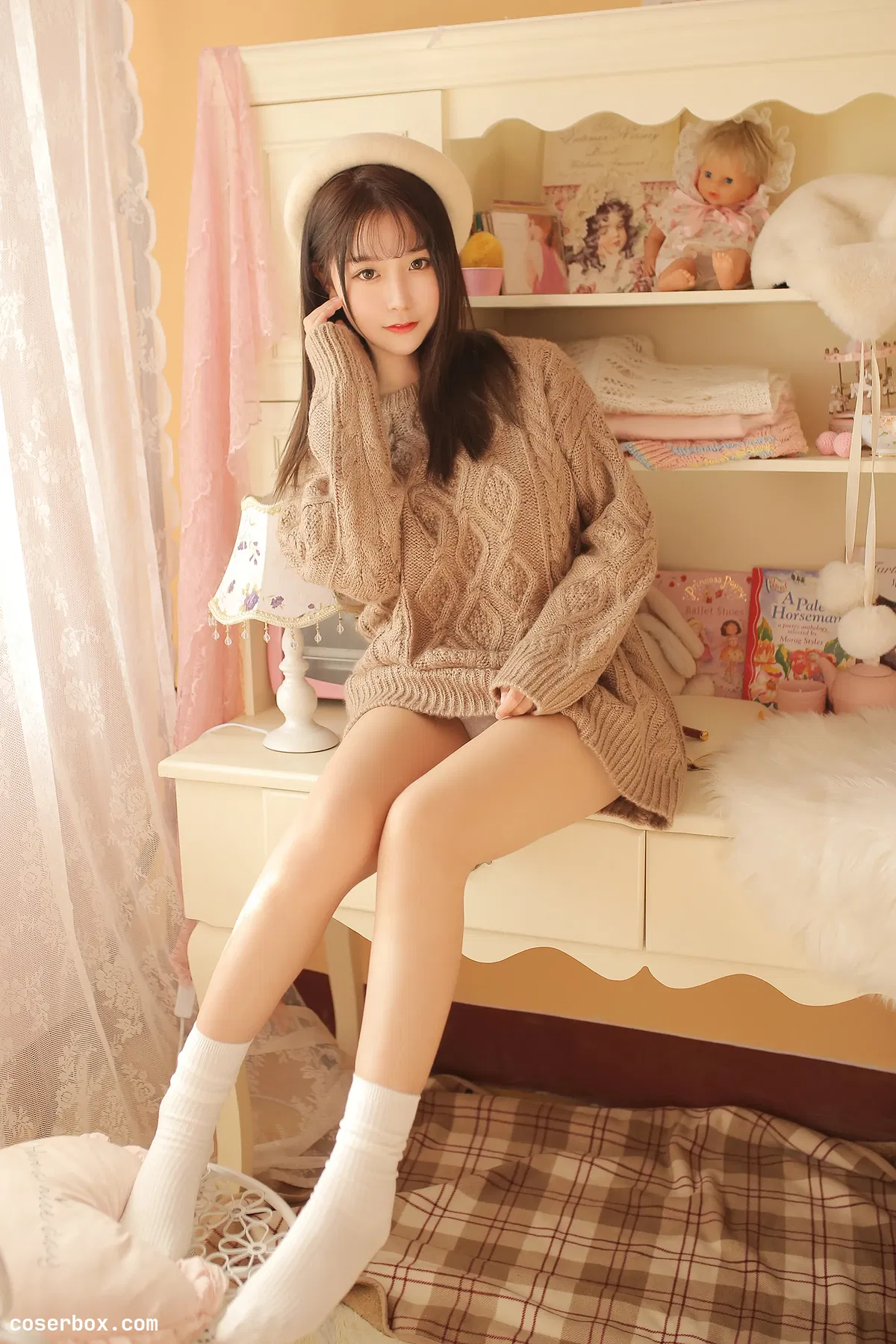 猫九酱Sakura 018 驼色毛衣 - 1