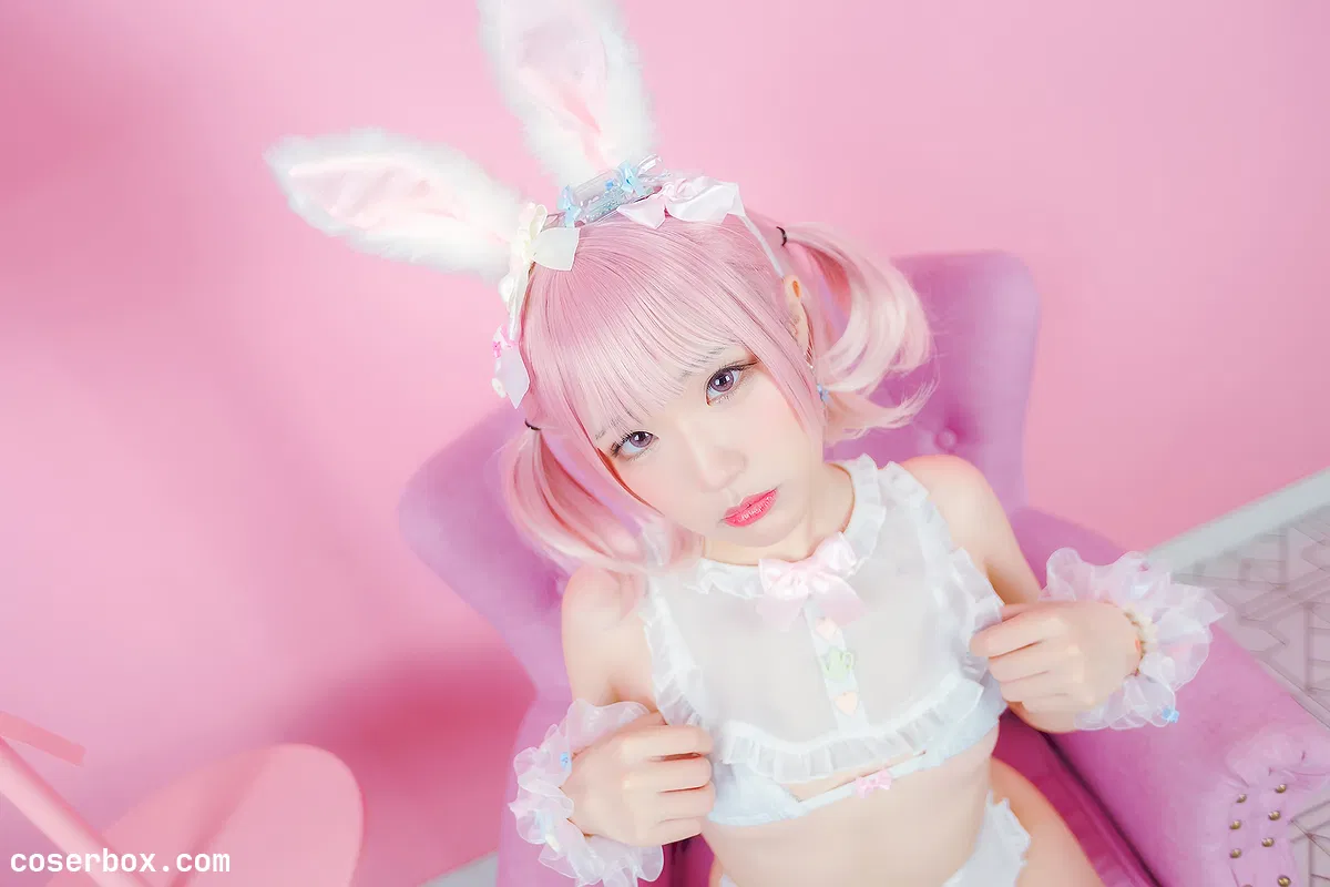 弥美Mime NO.002 白粉色兔女郎 [30P-201MB] - 2