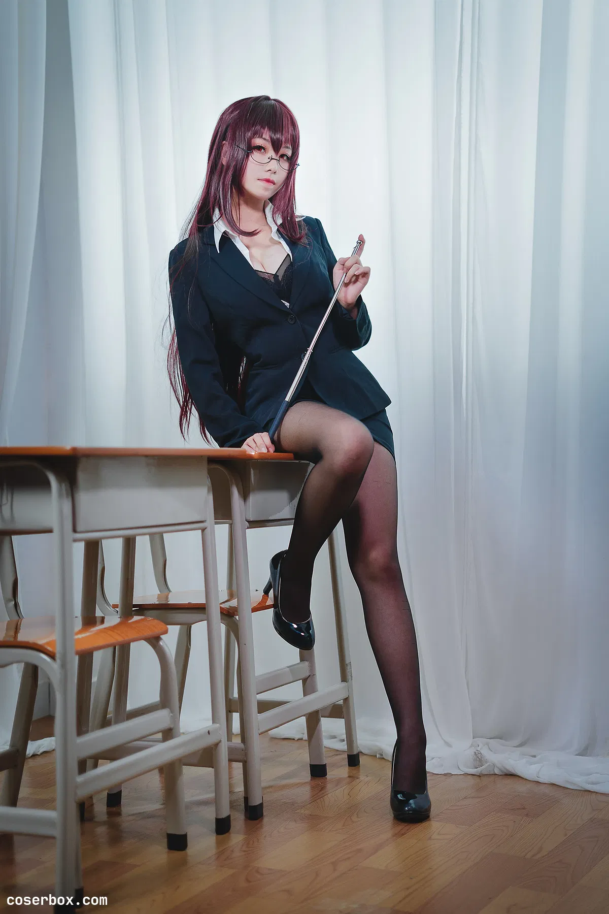 蜜汁猫裘 NO.017 师匠教师 [11P-96MB] - 1