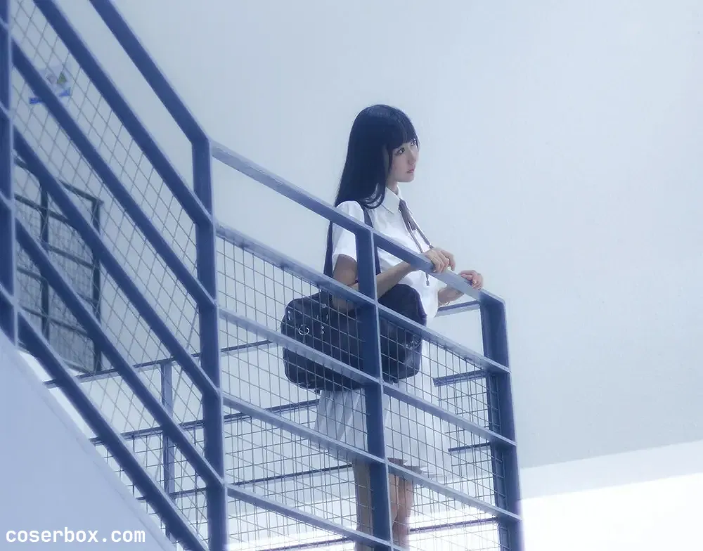 木绵绵owo NO.007 白裙JK - 1