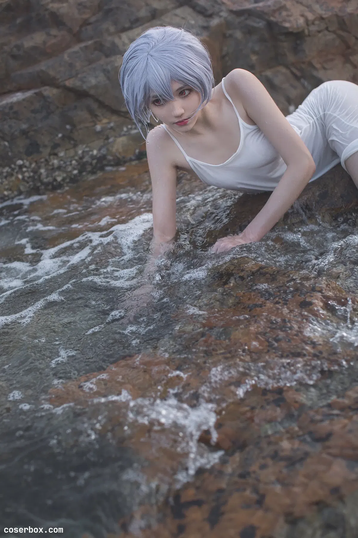 南桃Momoko NO.42 绫波丽白裙 - 2