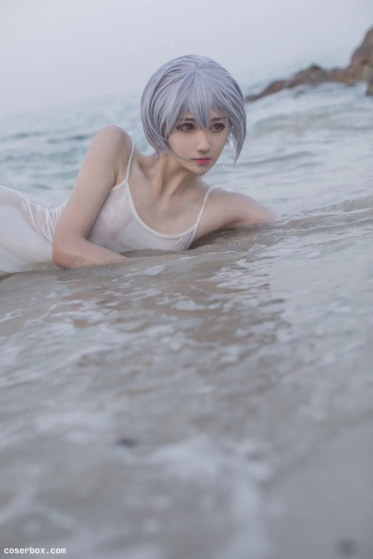 南桃Momoko NO.42 绫波丽白裙 - 1