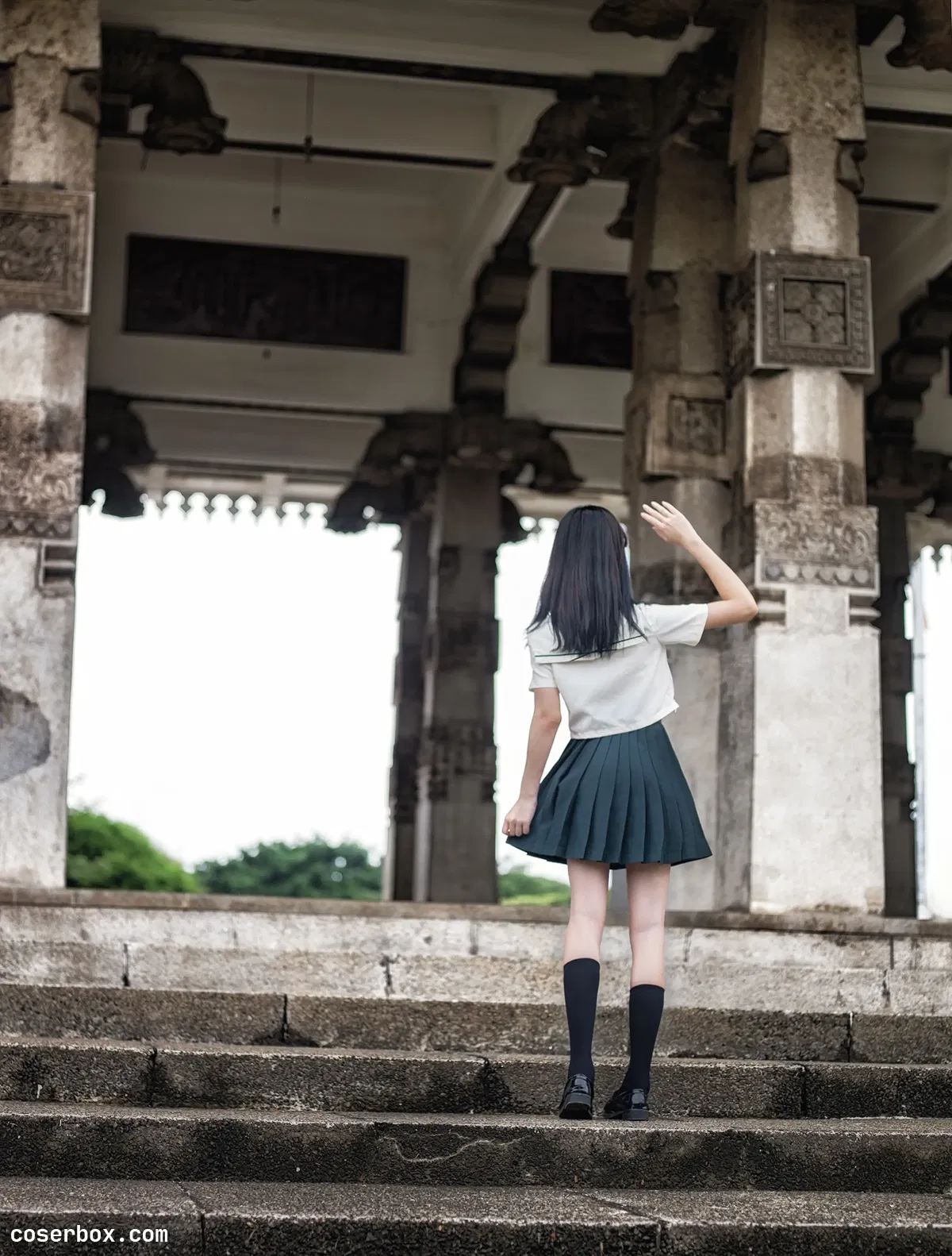 南桃Momoko NO.44 绿JK - 1