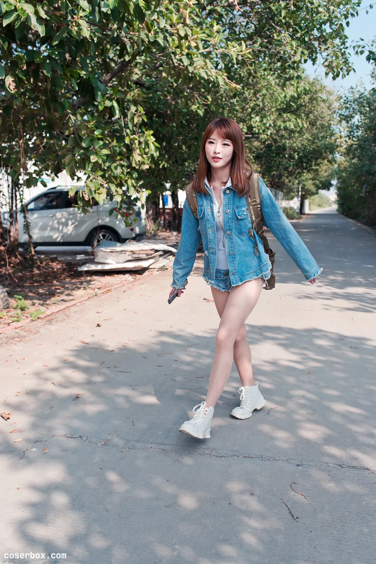 清水由乃 NO.003 御风街拍 轻水海鸥岛RS牛仔街拍 - 1